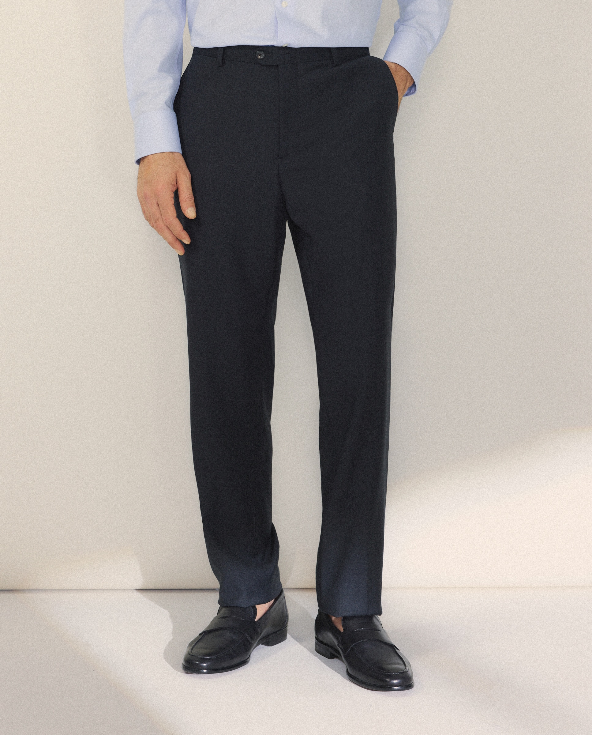 Pantalón separate Regular liso vestir 100% Lana hombre - Emidio Tucci - Gris oscuro Gris oscuro-2