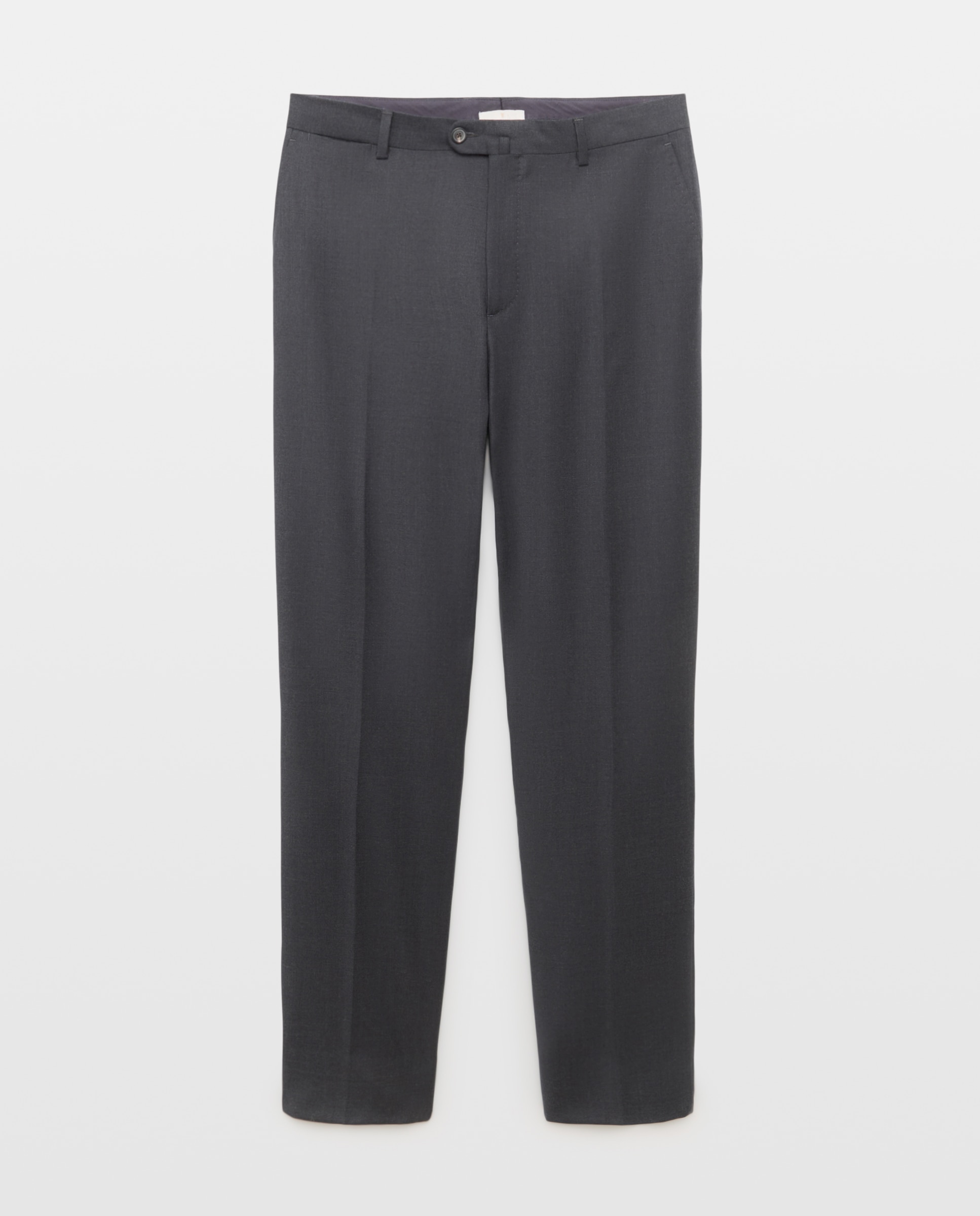 Pantalón separate Regular liso vestir 100% Lana hombre - Emidio Tucci - Gris oscuro Gris oscuro-4
