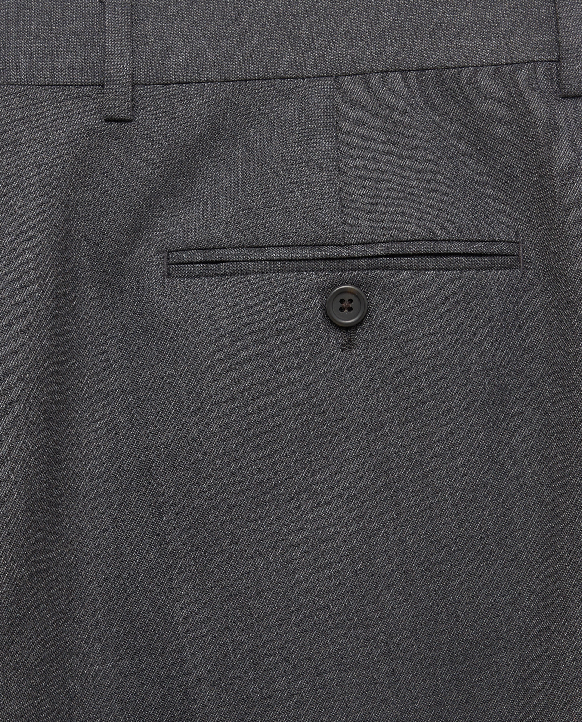 Pantalón separate Slim liso vestir 100% Lana hombre - Emidio Tucci - Gris oscuro Gris oscuro-5