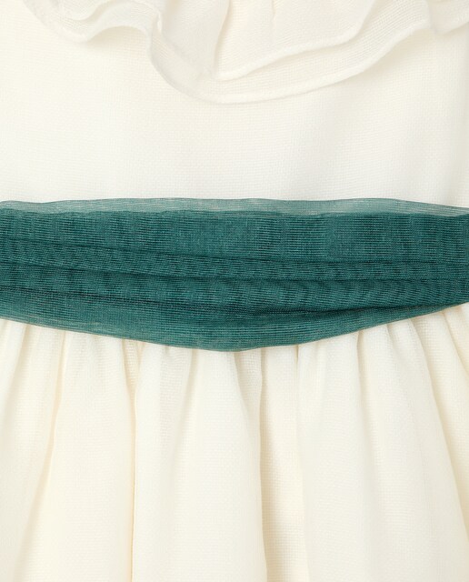 Vestido de arras clásico con fajín de niña