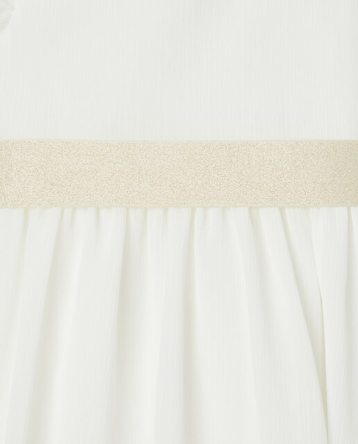 Vestido de arras con flor de niña