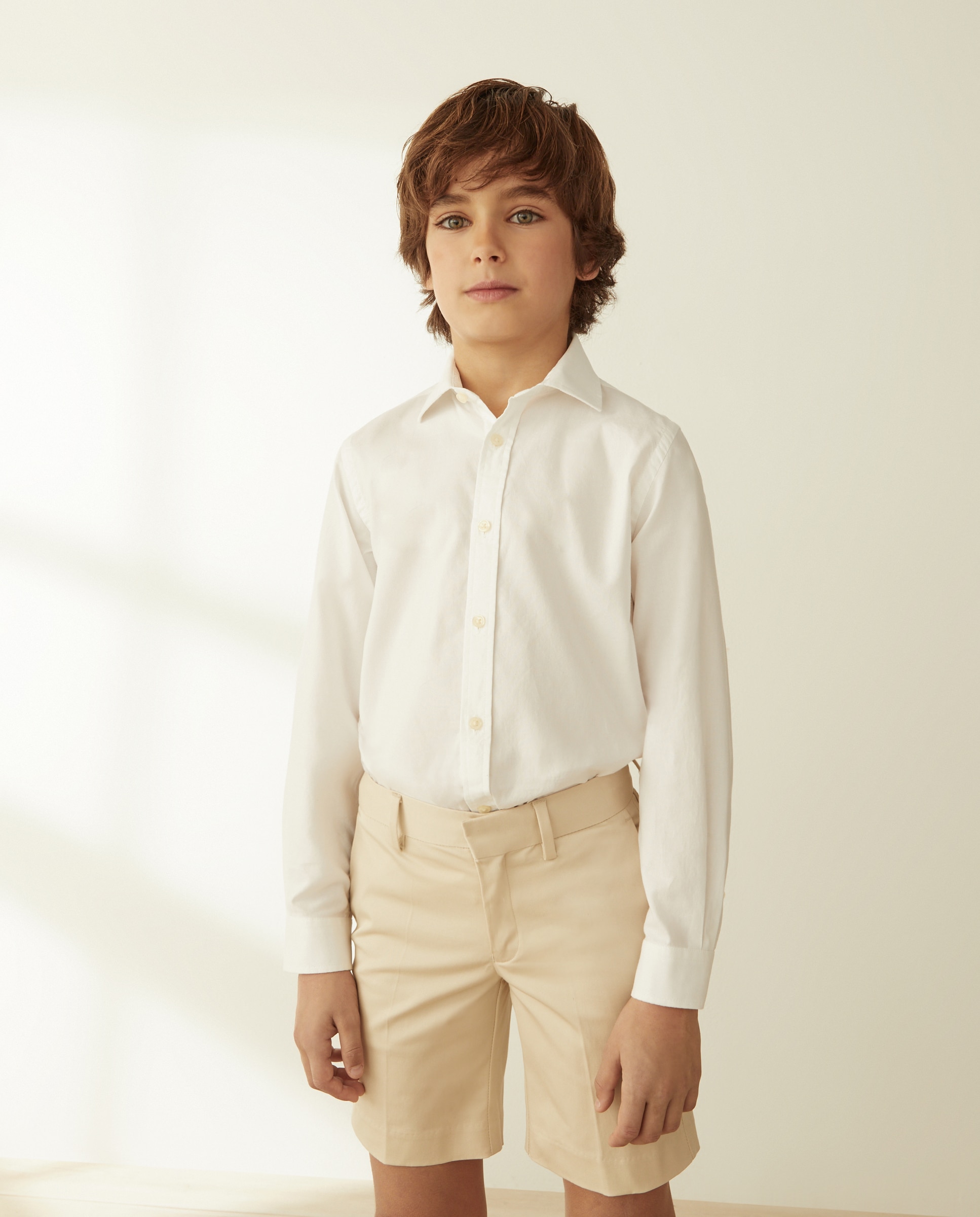 Camisa Formal de Criança Branco-1