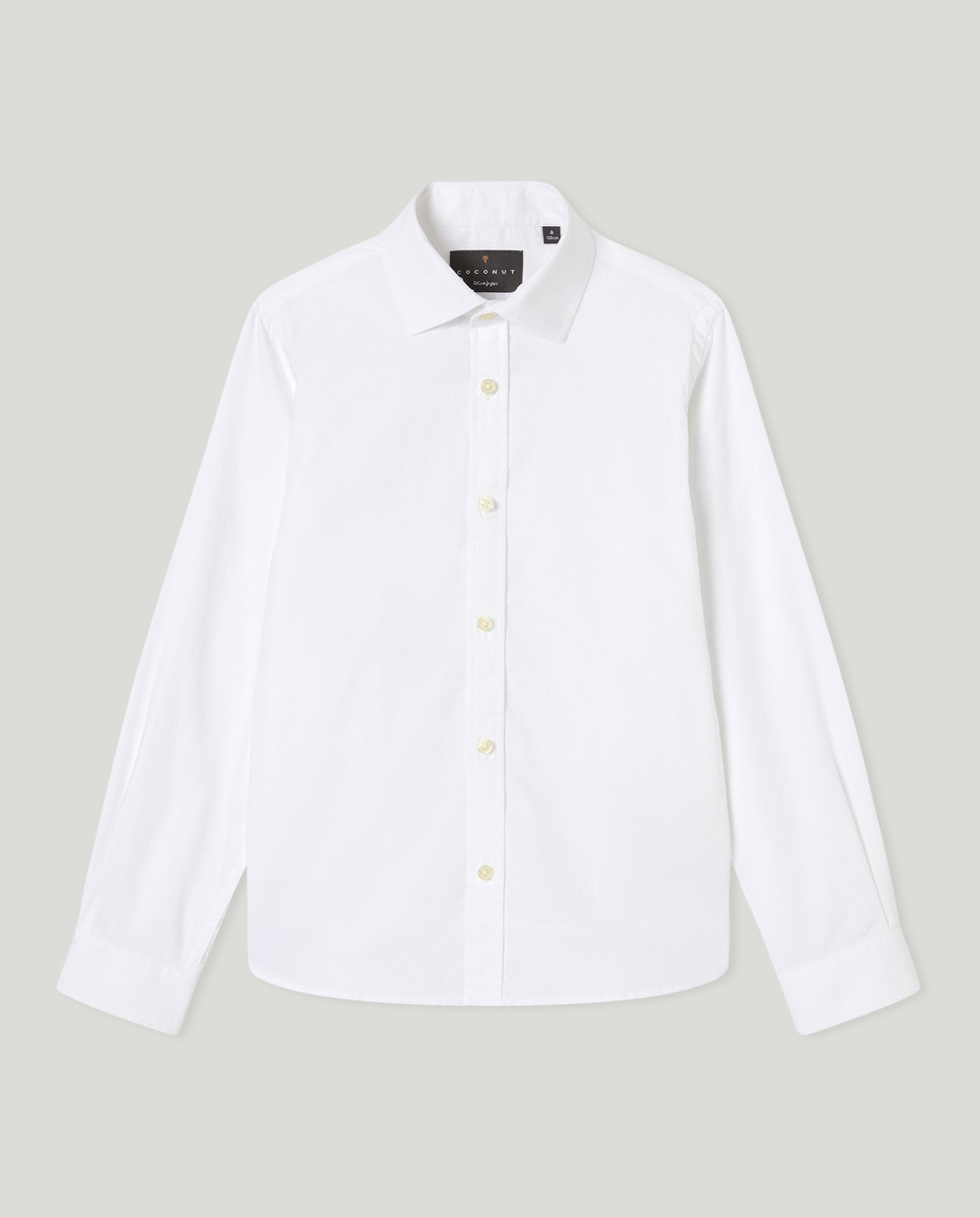 Camisa Formal de Criança Branco-4