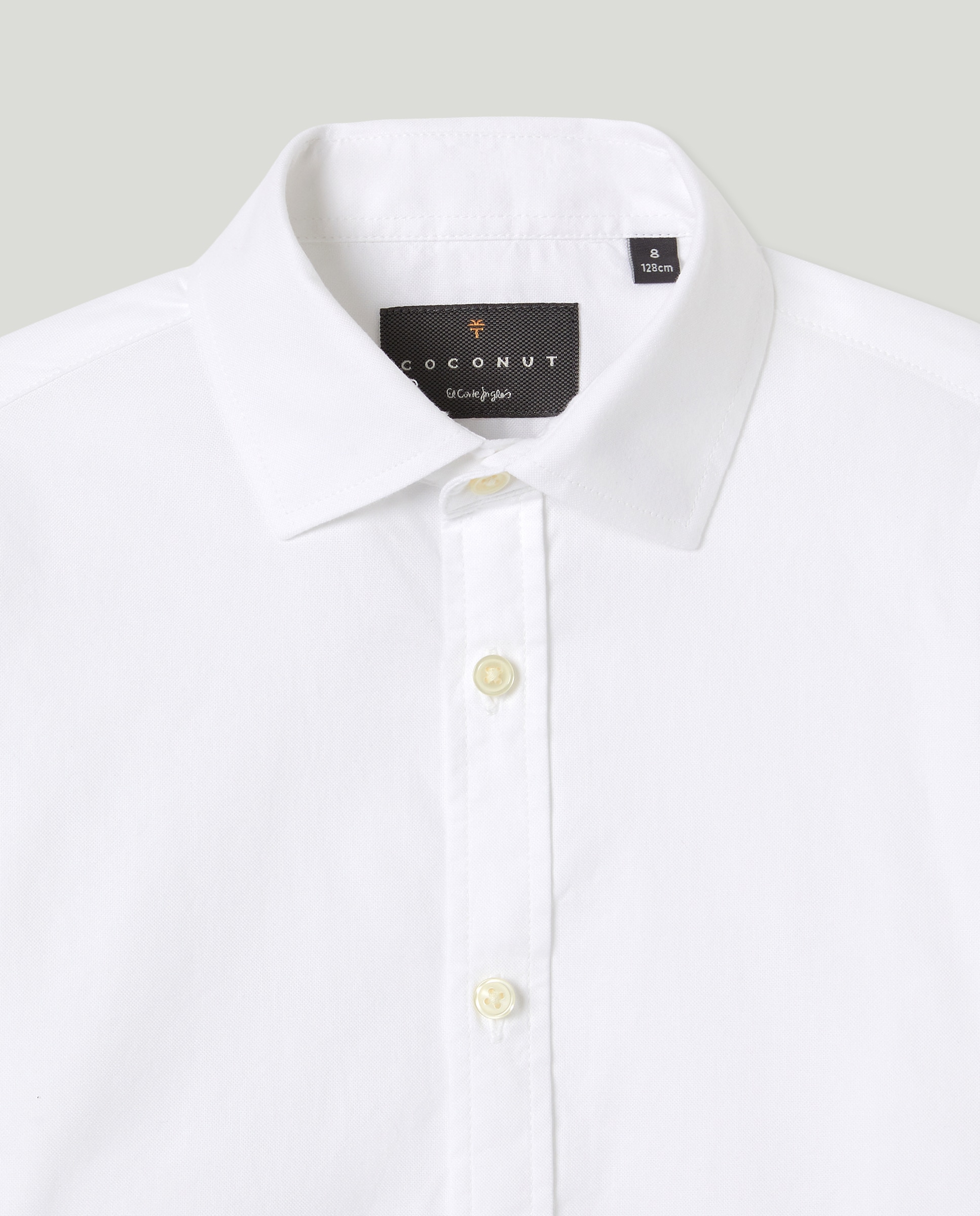 Camisa Formal de Criança Branco-5