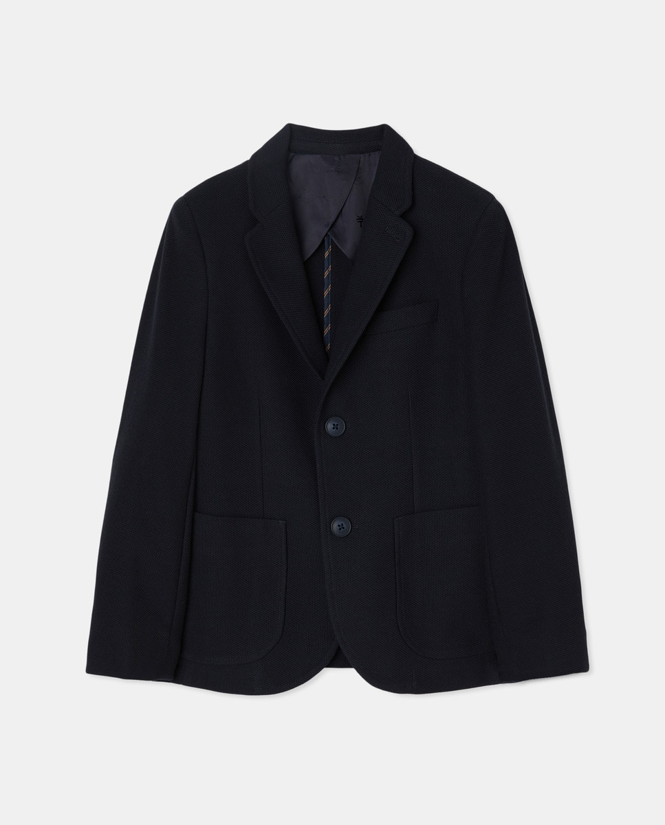 Imagem 0 de Blazer com Bolsos de Plastrão e em Tecido Piqué