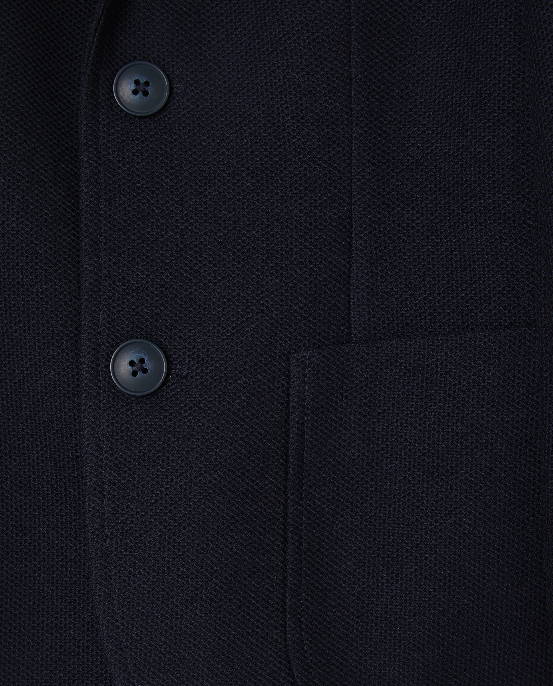 Blazer com Bolsos de Plastrão e em Tecido Piqué Coconut El Corte Inglés Azul-marinho-2