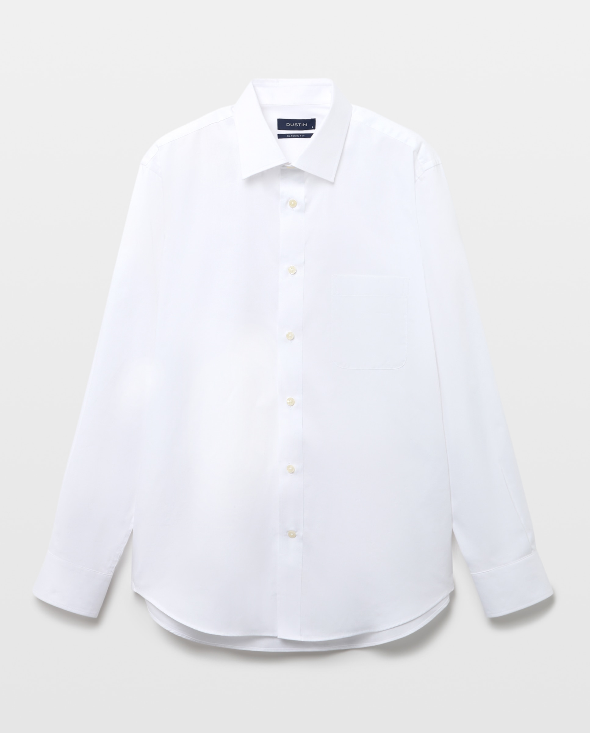 Camisa classic fit con algodón con estructura de hombre - Dustin - Blanco Blanco-4