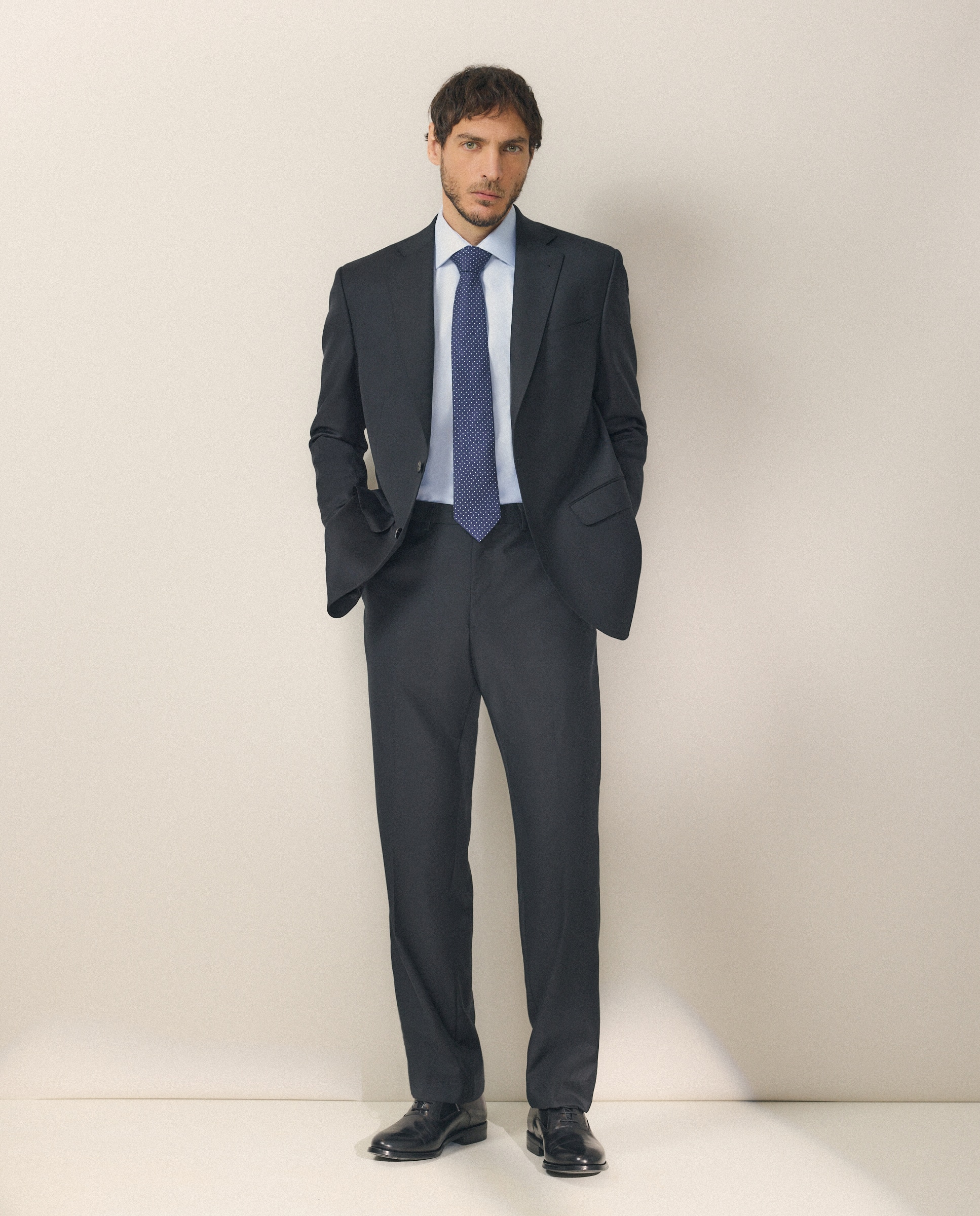 Camisa Formal Classic Fit Celeste-2