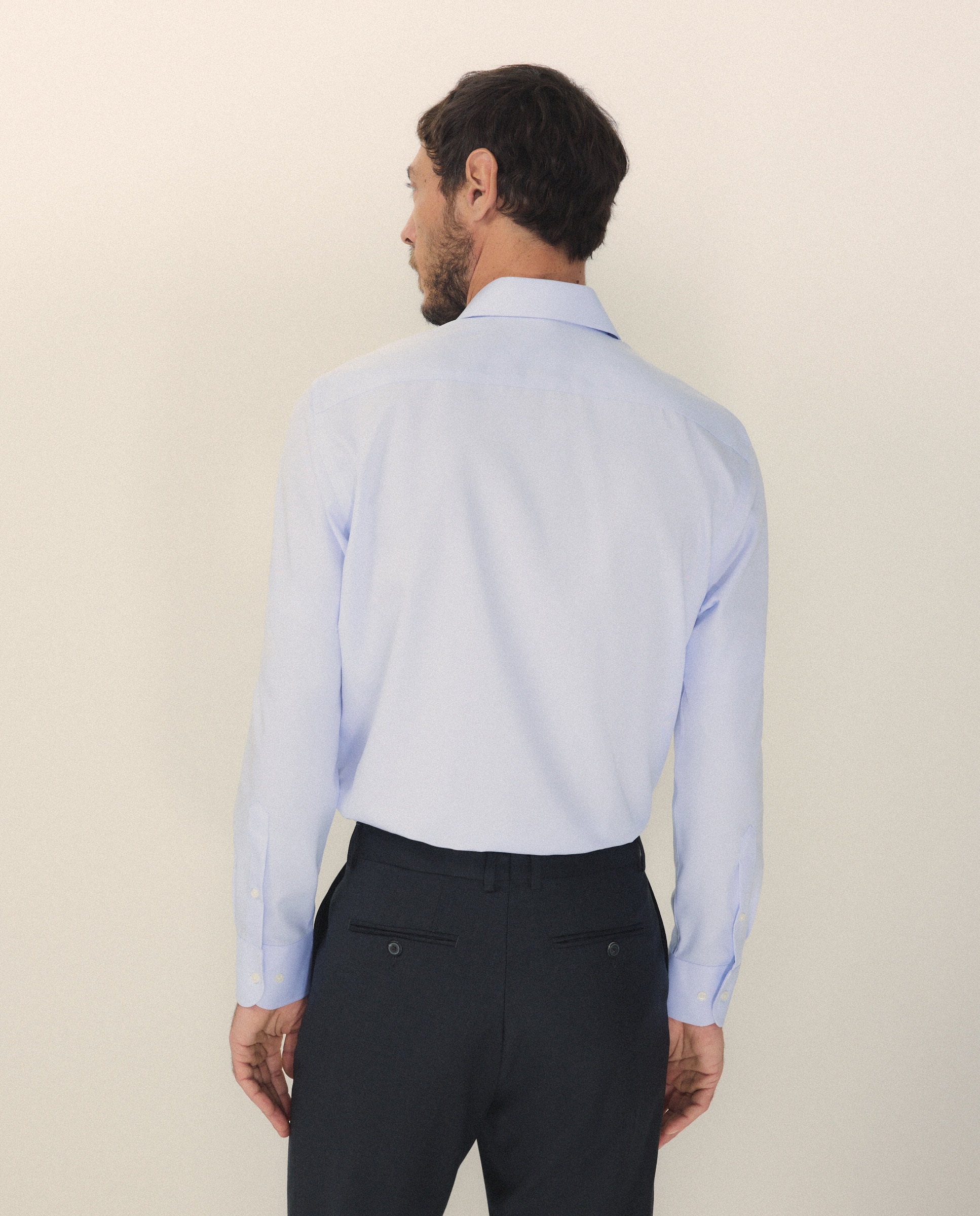 Camisa Formal Regular Fit Celeste-3