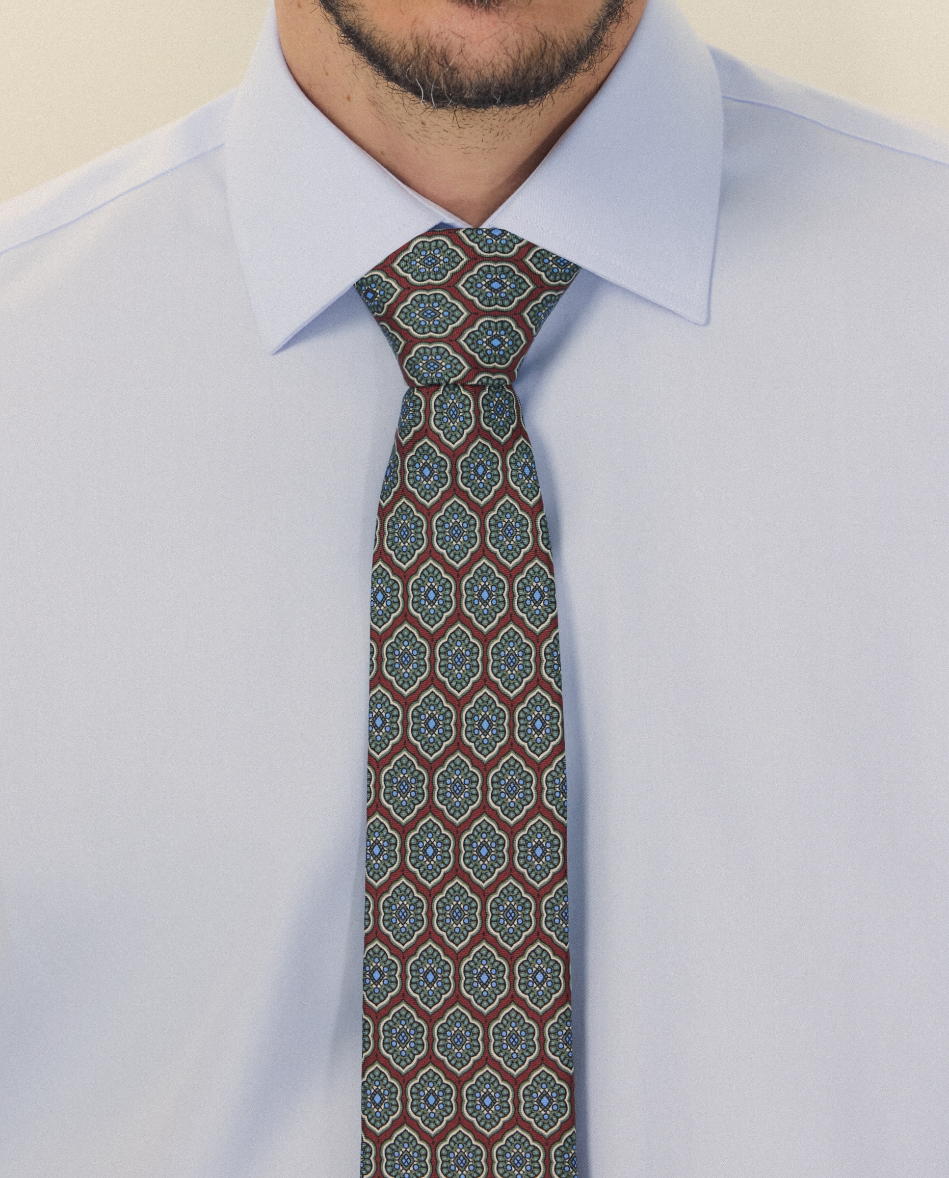 Camisa Formal Regular Fit Celeste-4