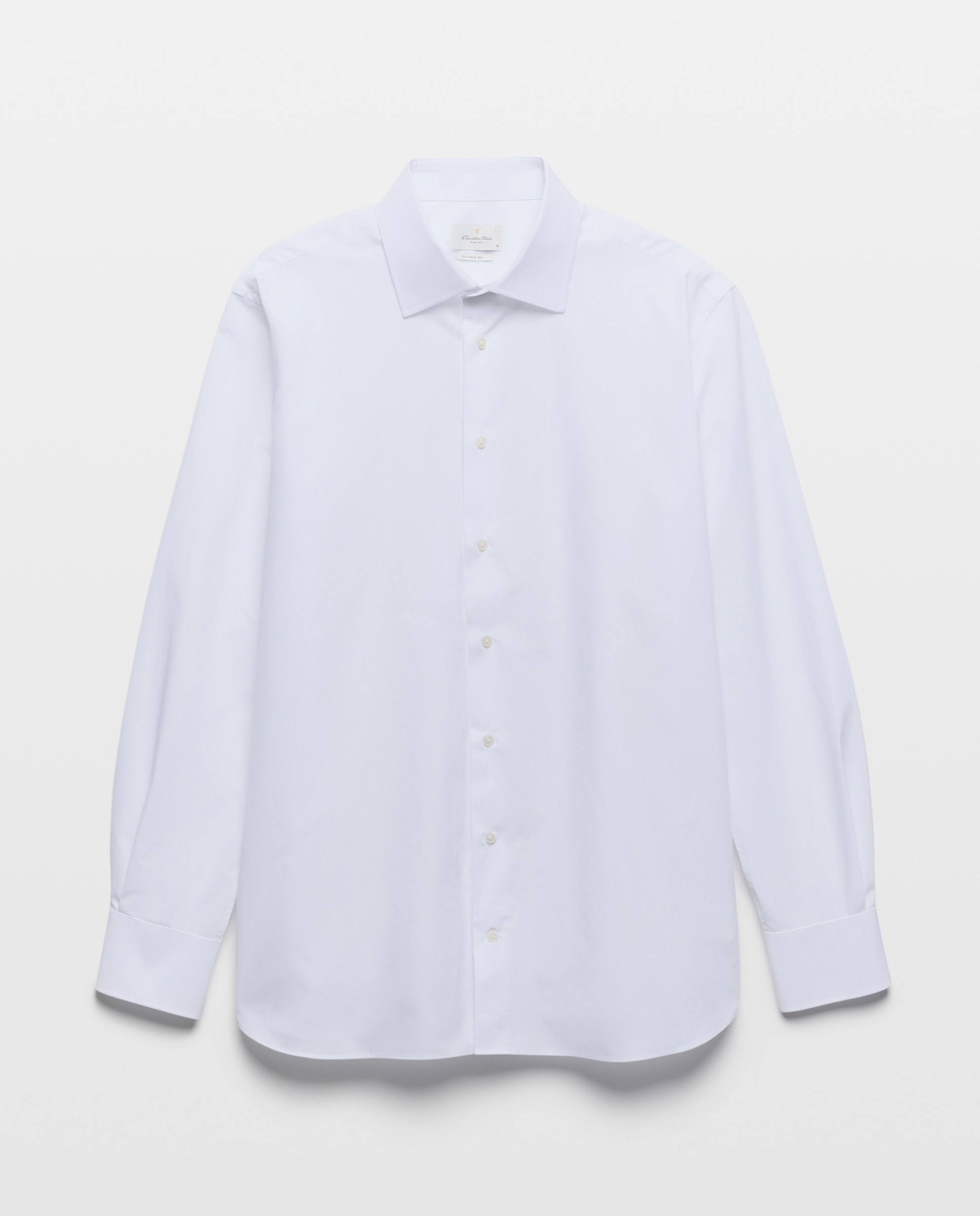 Camisa vestir hombre manga larga - Emidio Tucci - Blanco Blanco-5