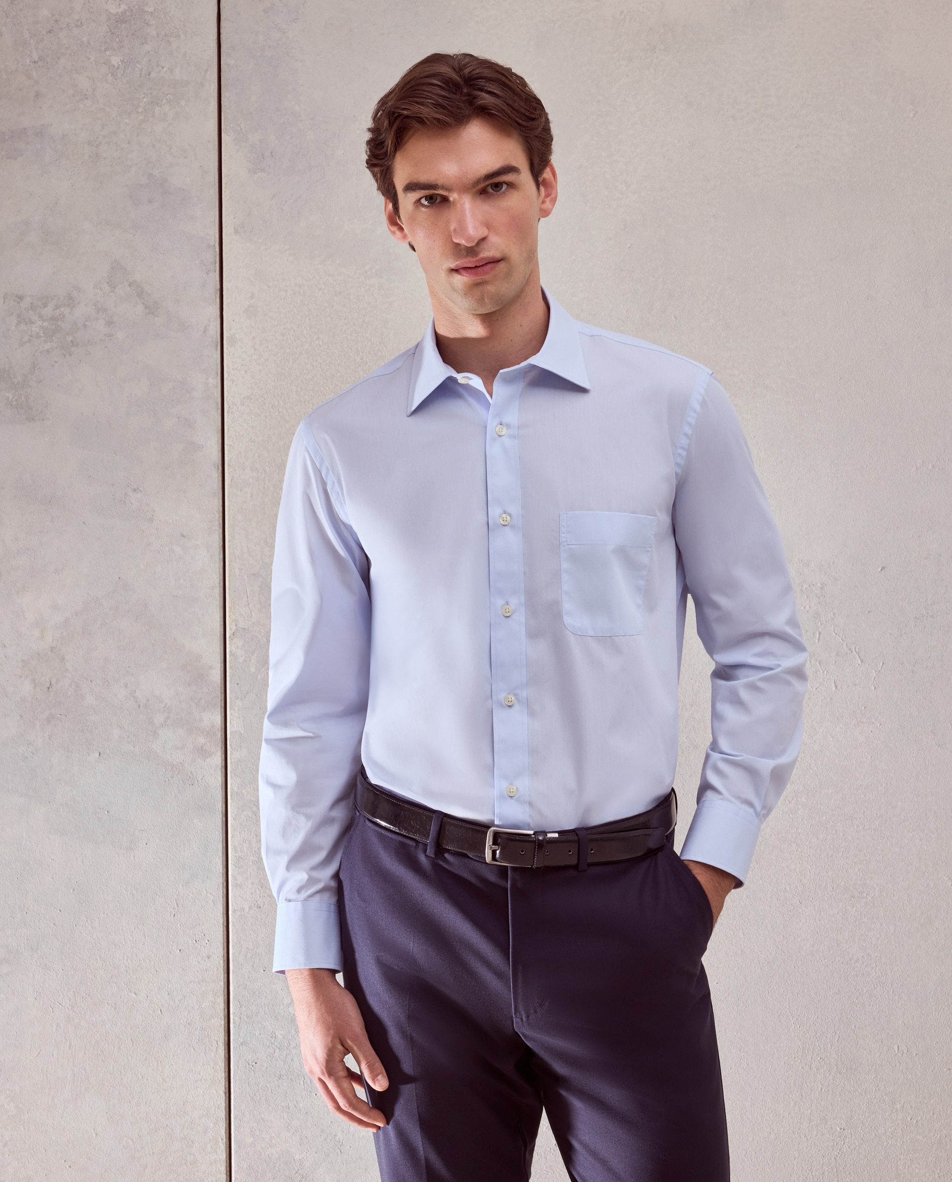 Camisa Regular de hombre Dustin - Azul claro Azul claro-1