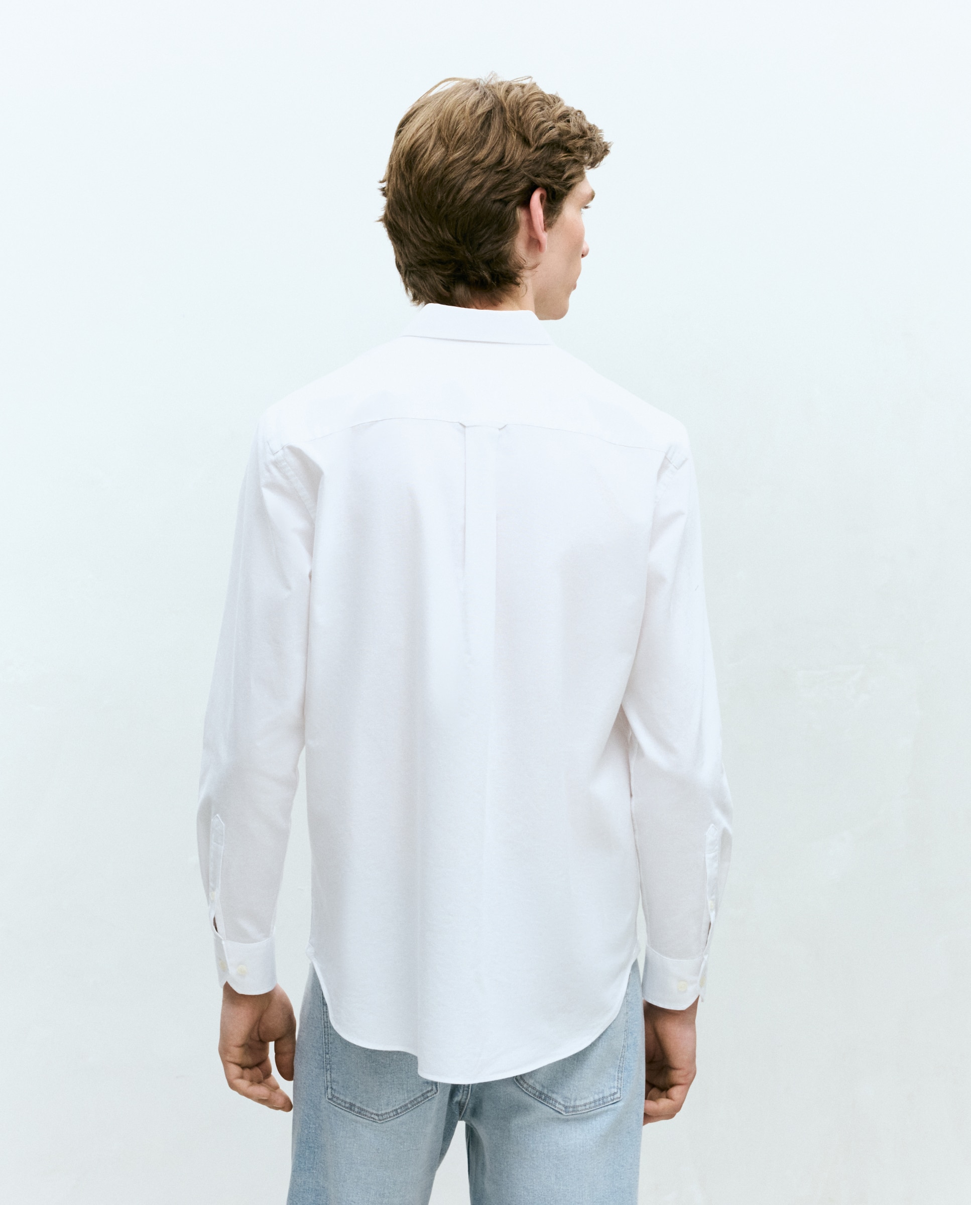 Camisa Oxford Classic Fit Branco-3