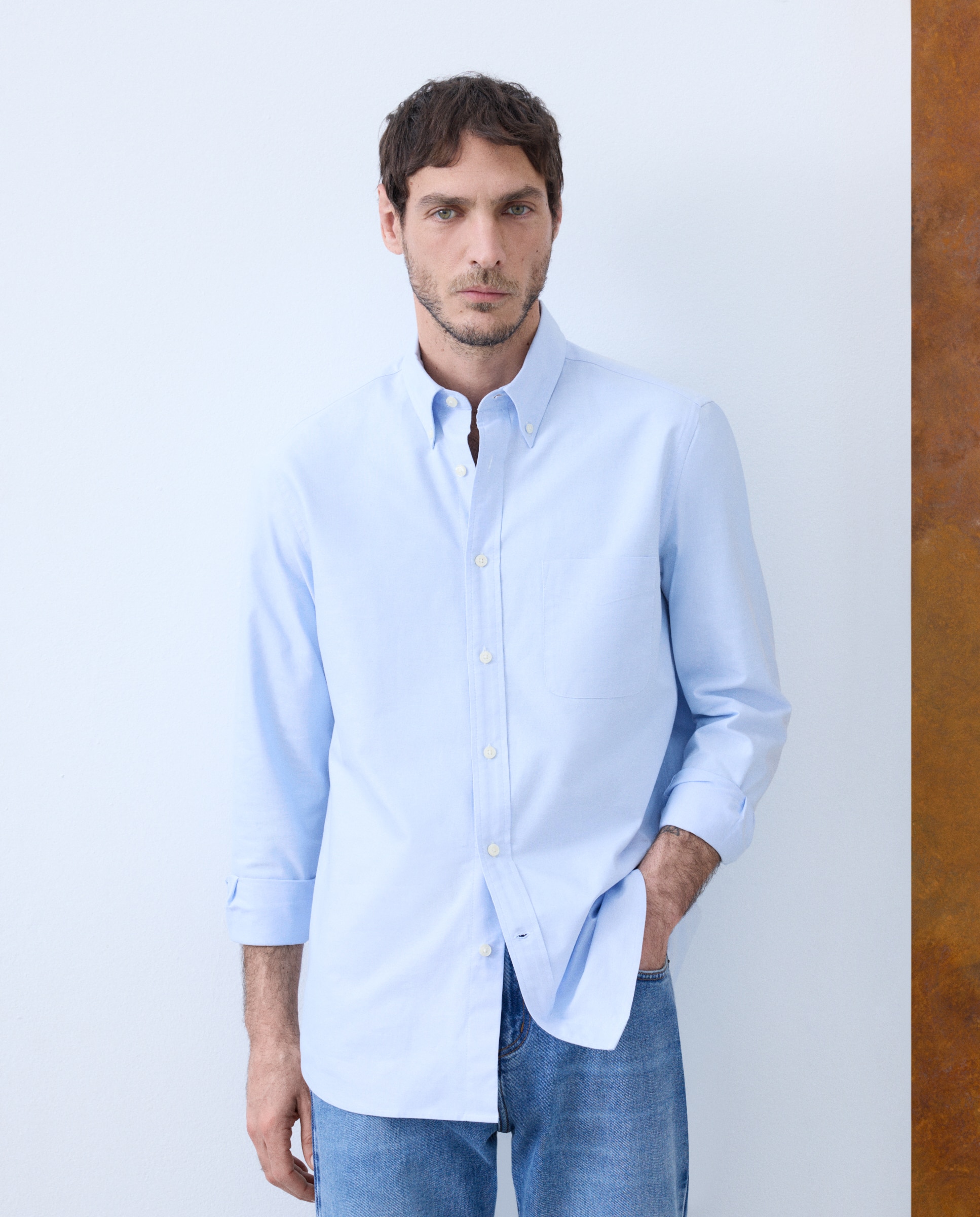 Imagen 0 de Camisa de hombre sport lisa oxford classic  fit