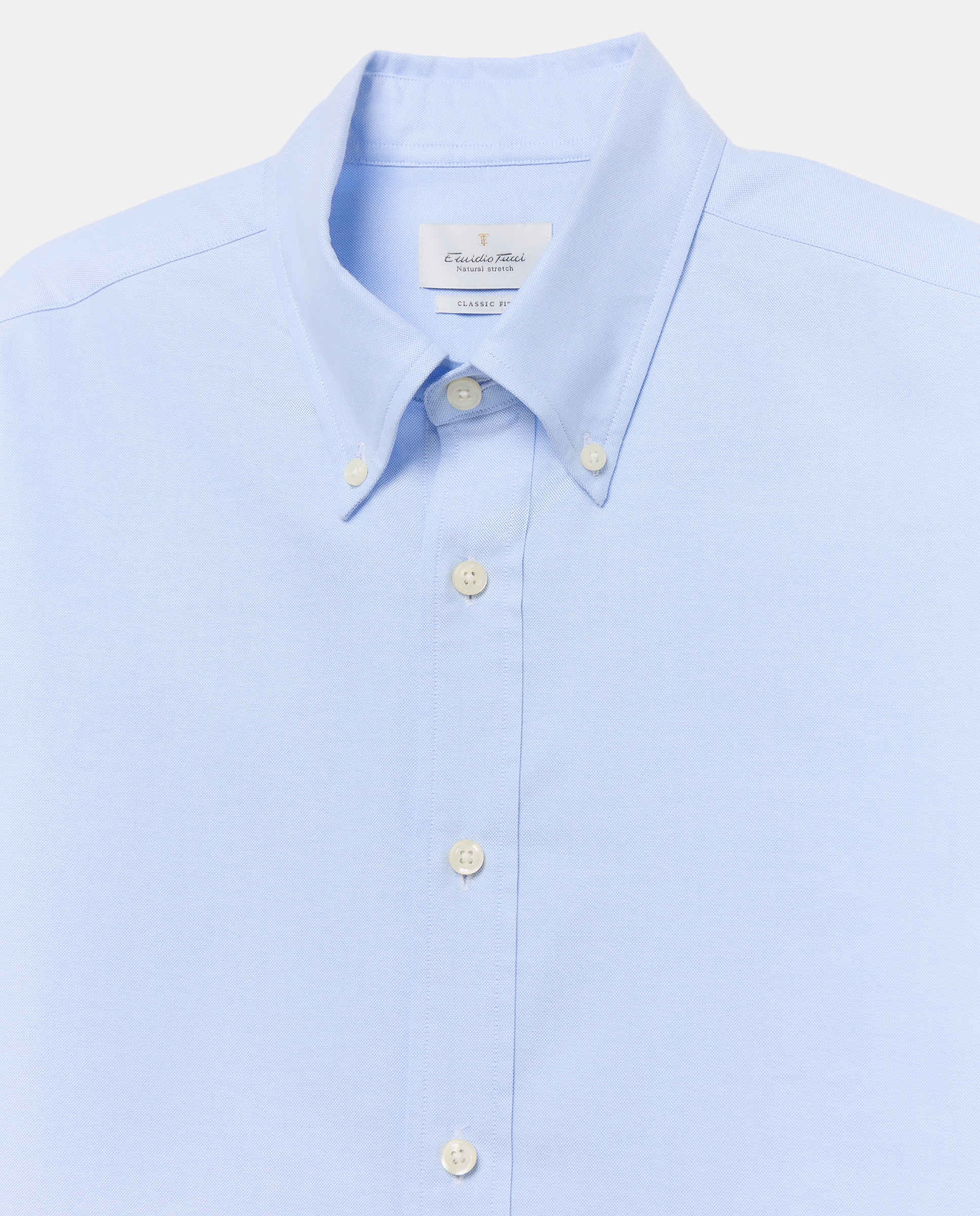 Camisa sport oxford classic fit hombre 100% algodón - Emidio Tucci - Blanco Blanco-6
