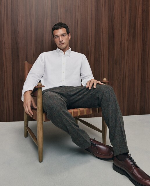 Camisa sport oxford classic fit hombre 100% algodón