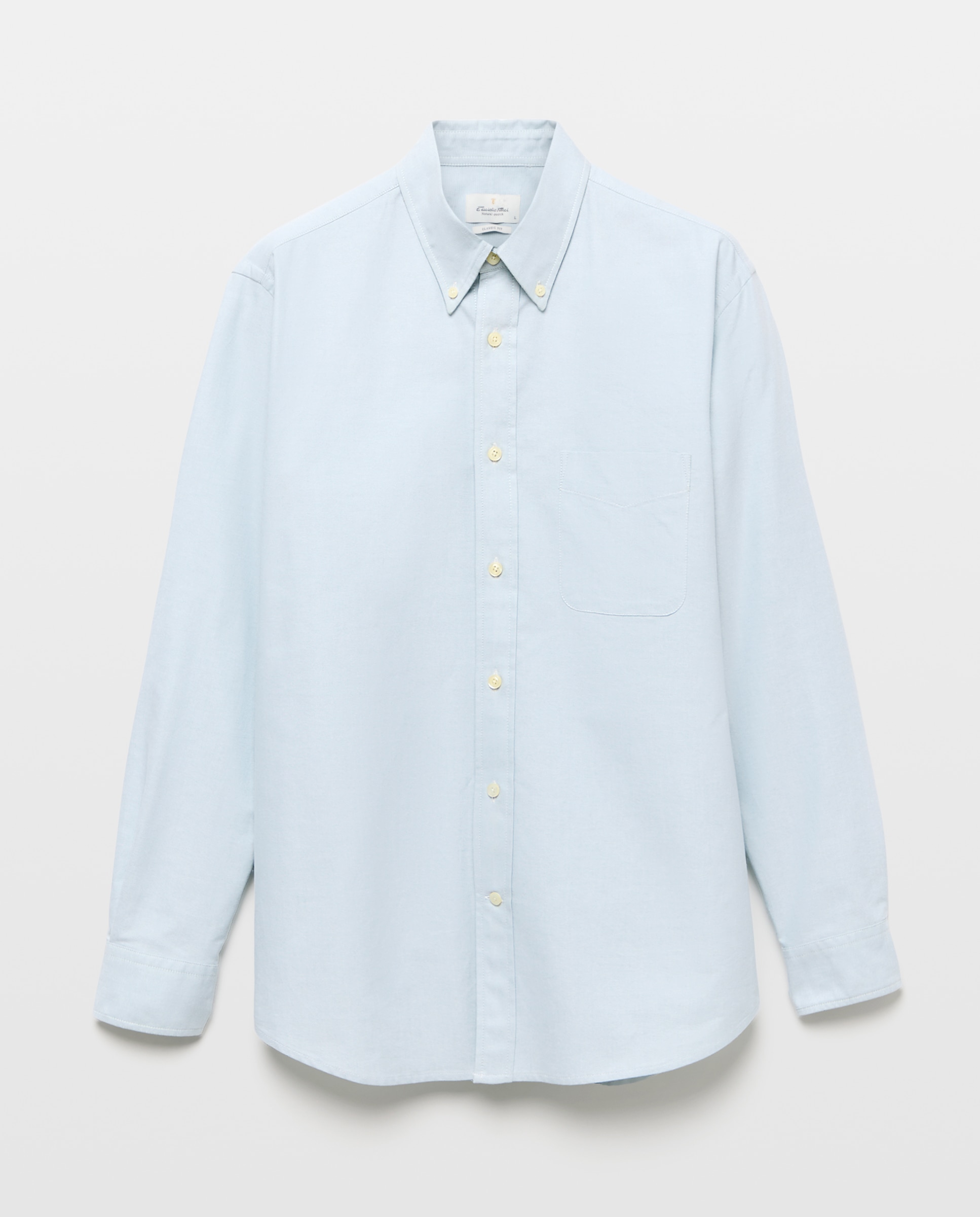 Camisa sport oxford classic fit hombre 100% algodón - Emidio Tucci - Verde Verde-4