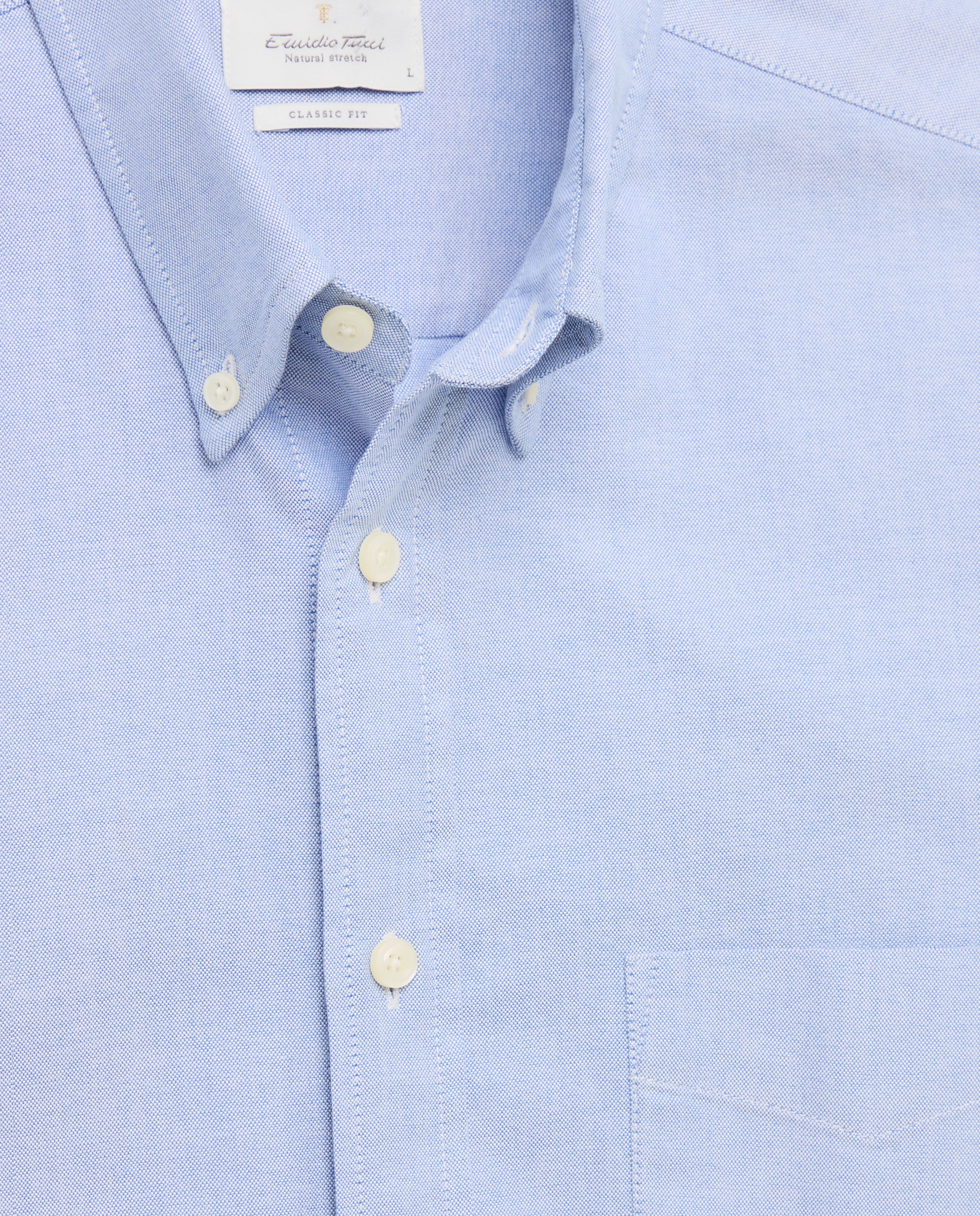 Camisa Casual de Manga Comprida Azul-marinho-5