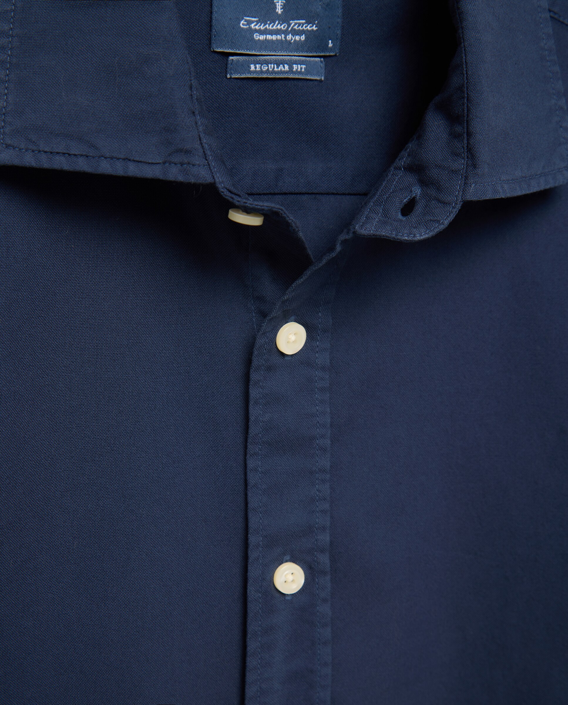 Camisa oxford hombre m/l - Emidio Tucci - Azul marino Azul marino-5