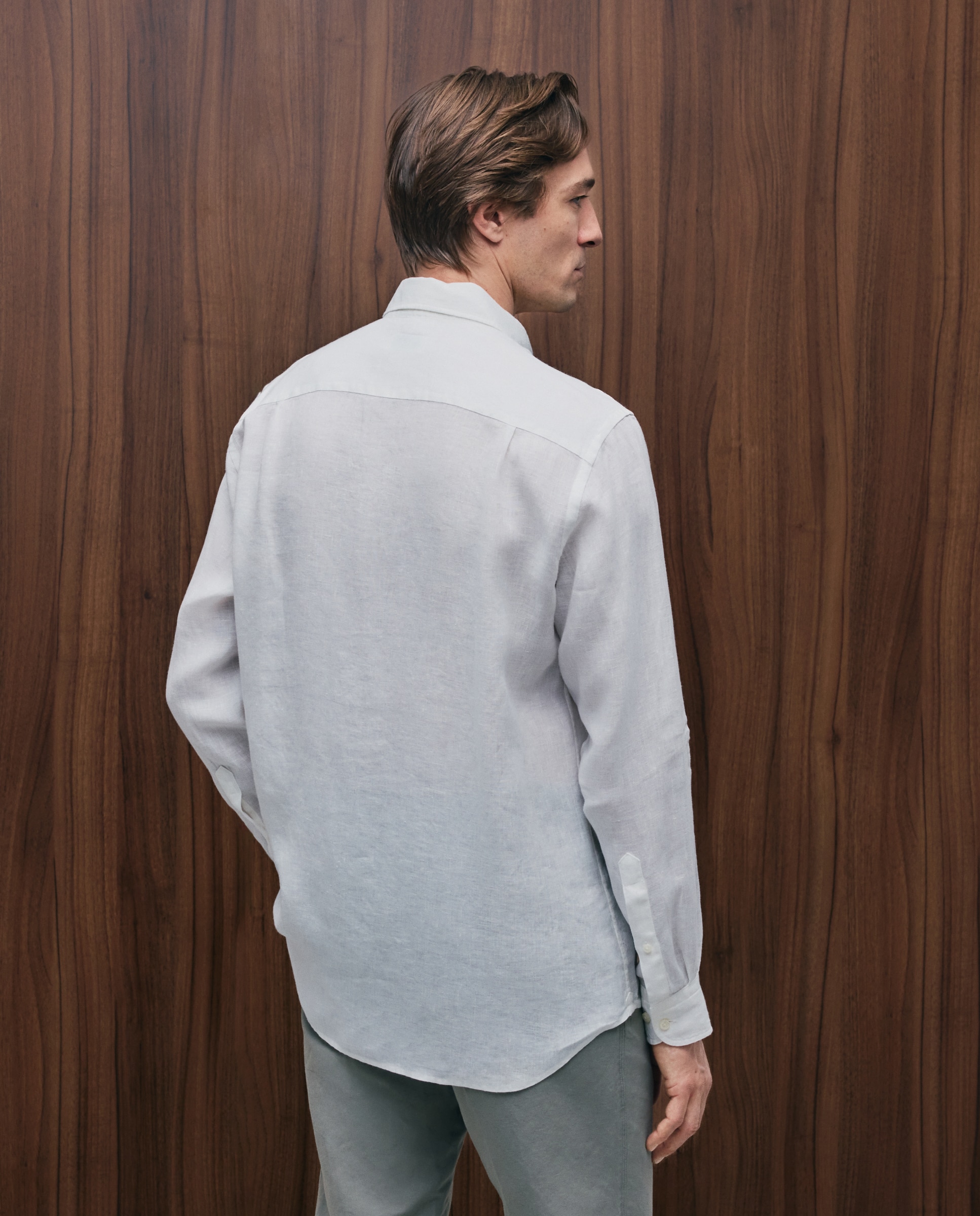 Camisa de lino de hombre - Emidio Tucci - Blanco Blanco-3