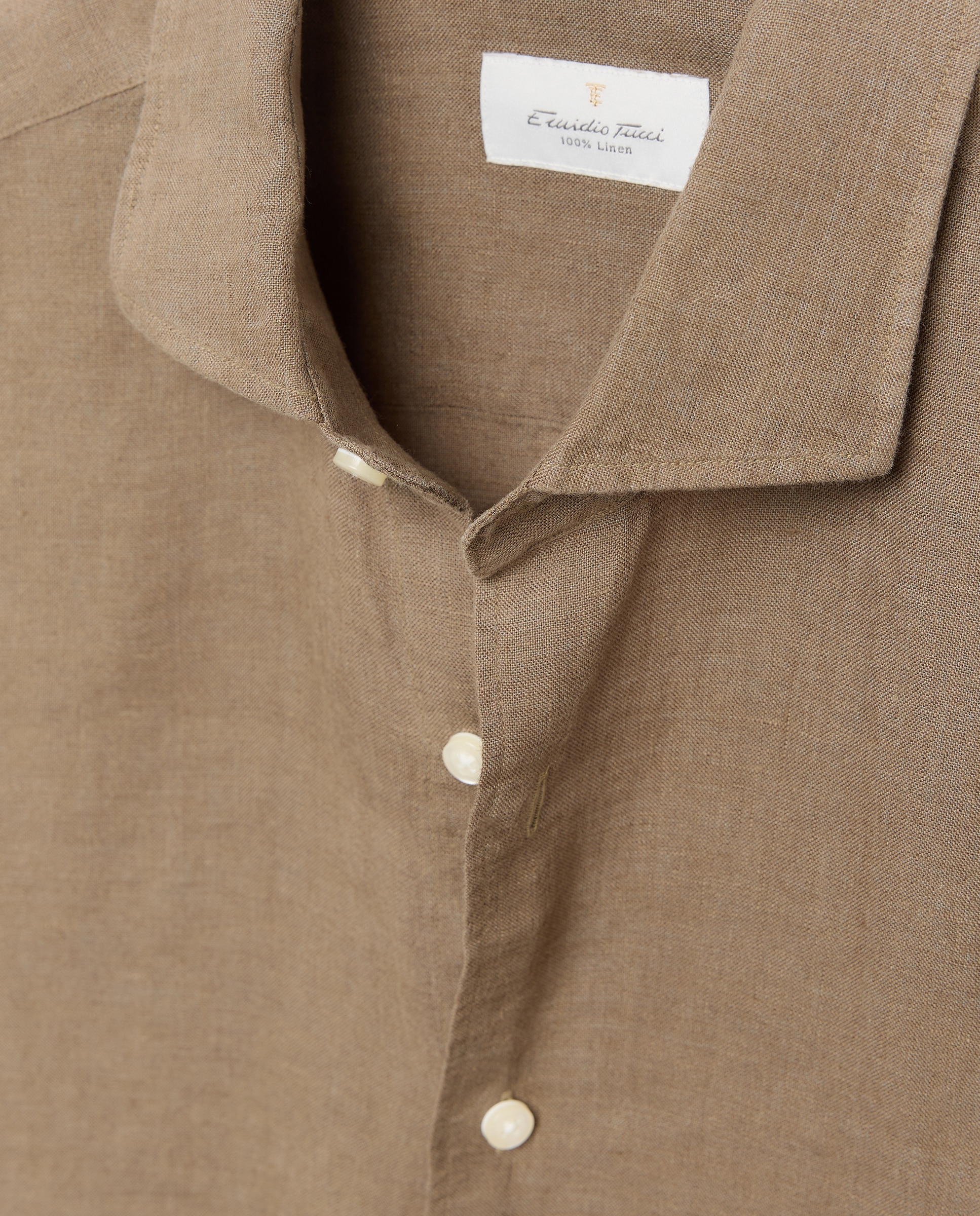 Camisa de lino de hombre - Emidio Tucci - Verde Verde-5