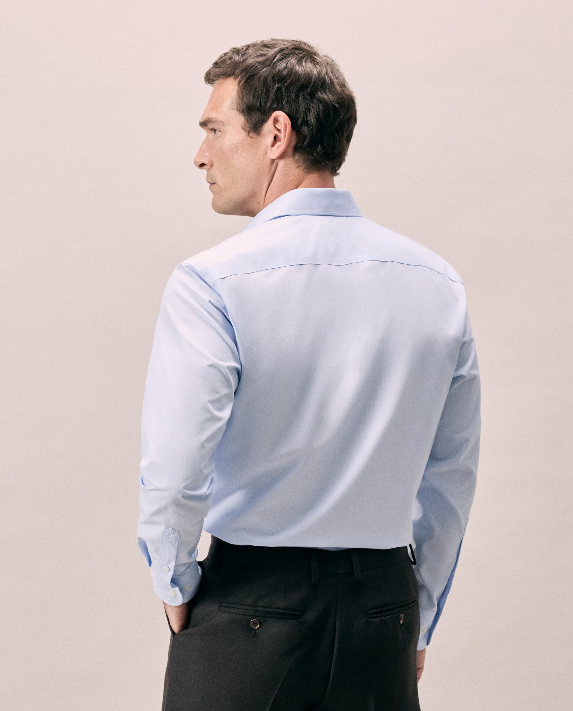 Camisa vestir 100% algodón non iron - Emidio Tucci - Azul Azul-4