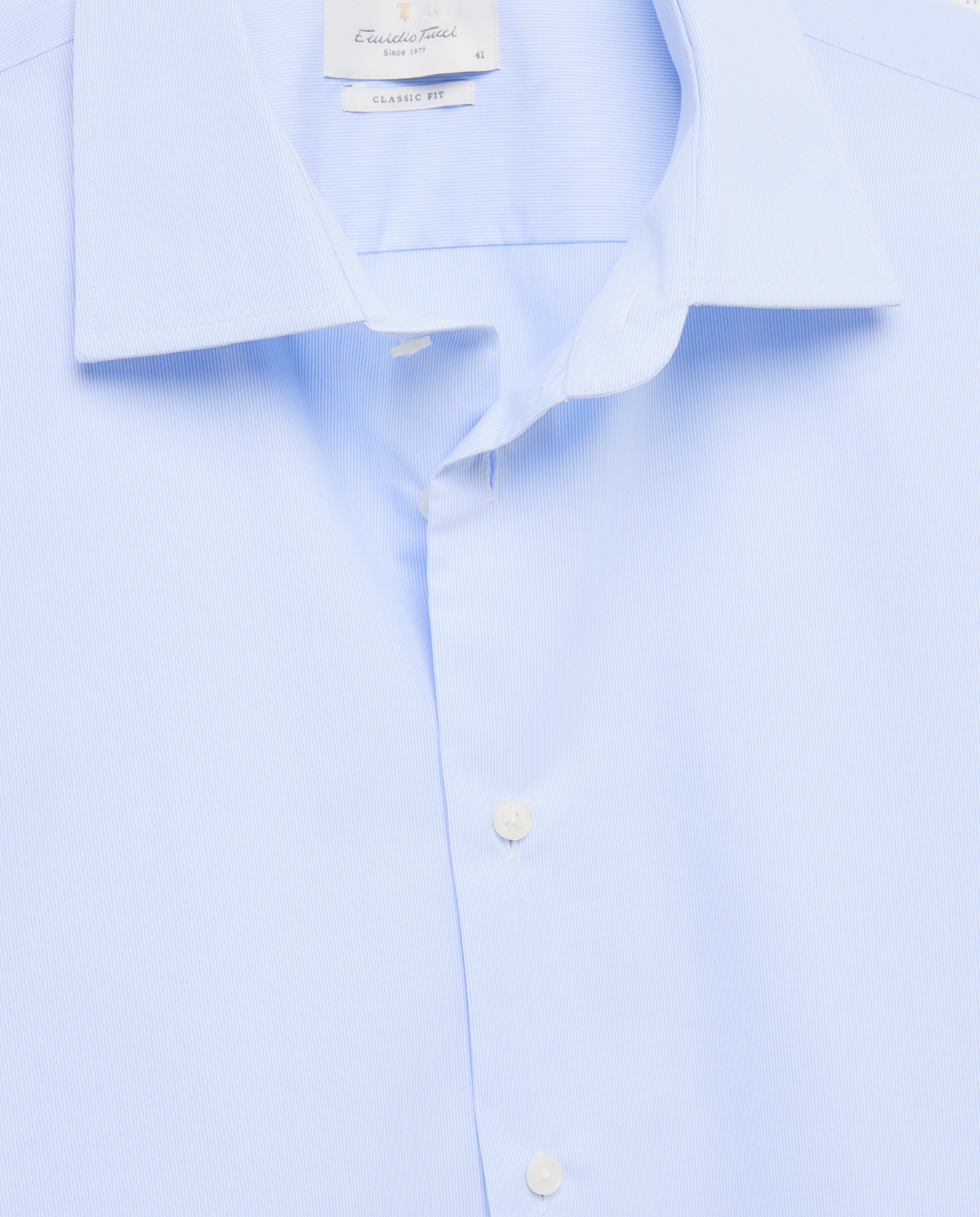 Camisa vestir 100% algodón non iron - Emidio Tucci - Azul Azul-6