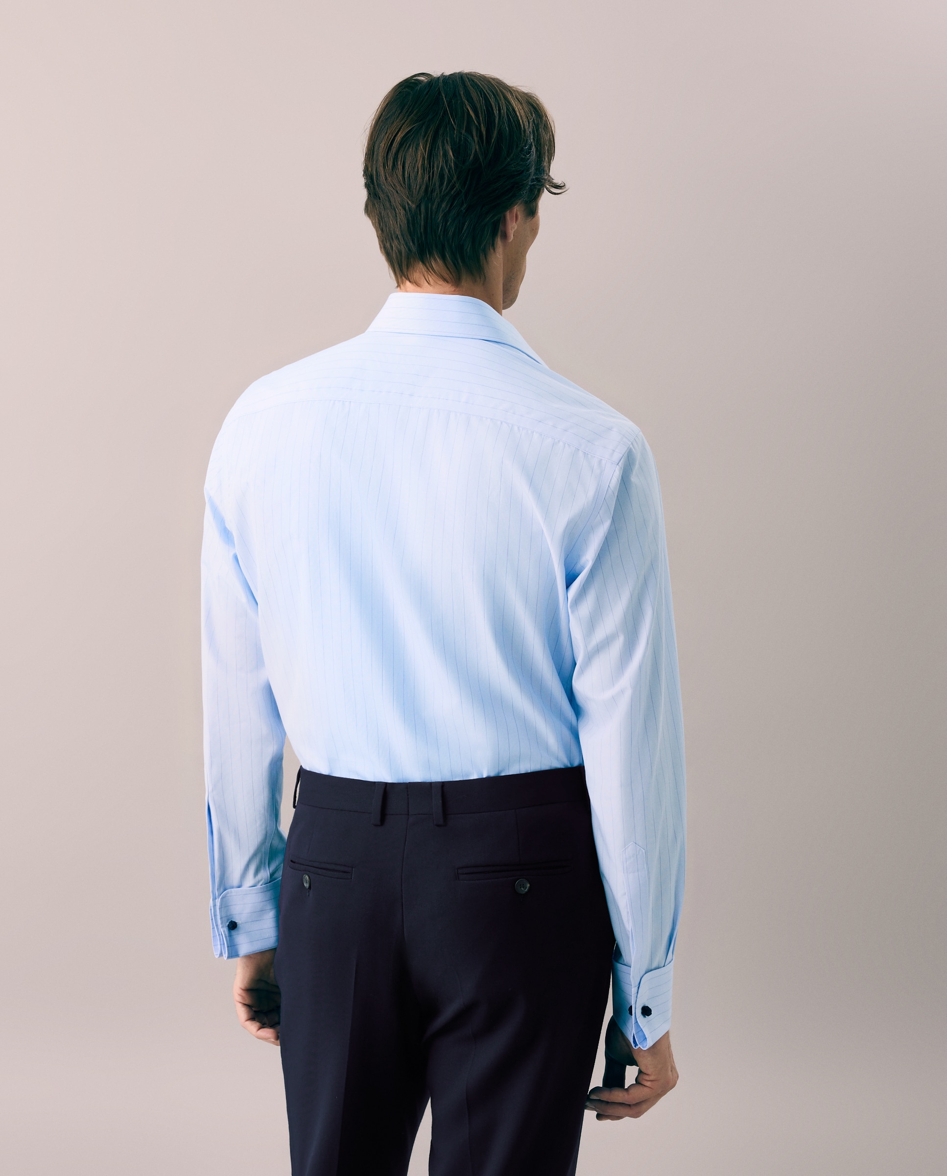 Camisa vestir non iron hombre manga larga - Emidio Tucci - Azul claro Azul claro-3