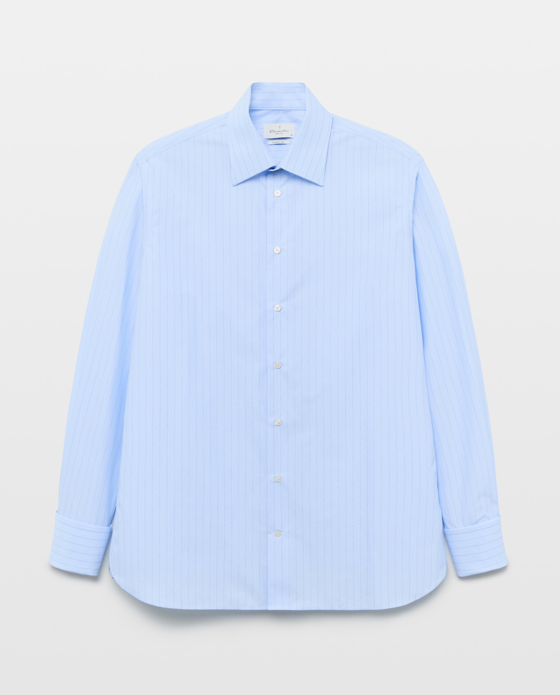 Camisa vestir non iron hombre manga larga - Emidio Tucci - Azul claro Azul claro-4