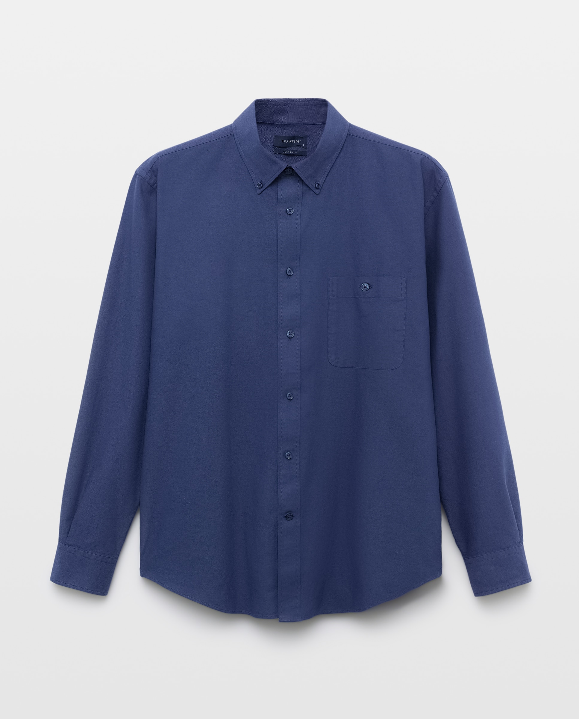 Camisa classic fit oxford algodón lisa hombre - Dustin - Azul marino Azul marino-4