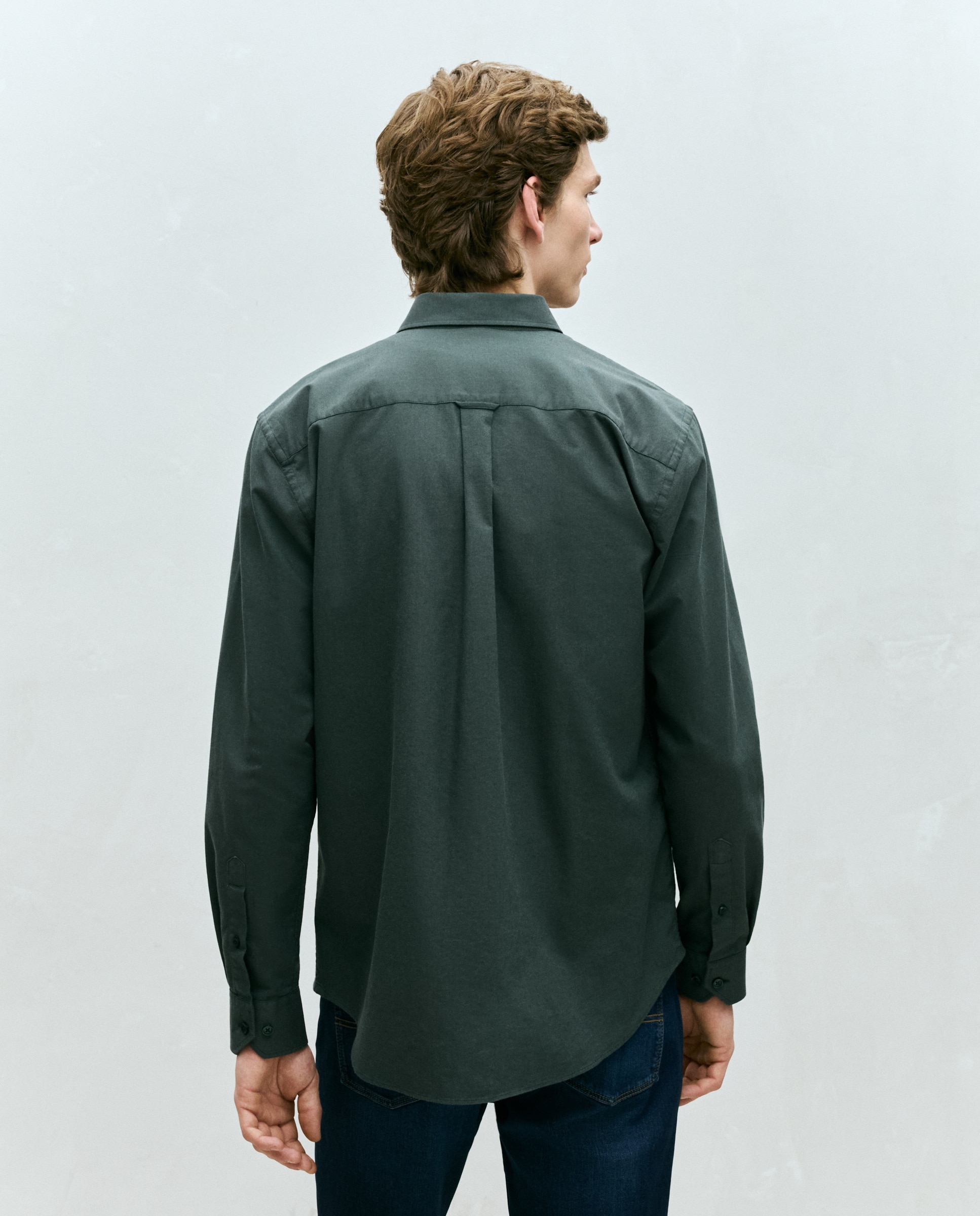 Camisa Oxford Lisa Verde-escuro-3