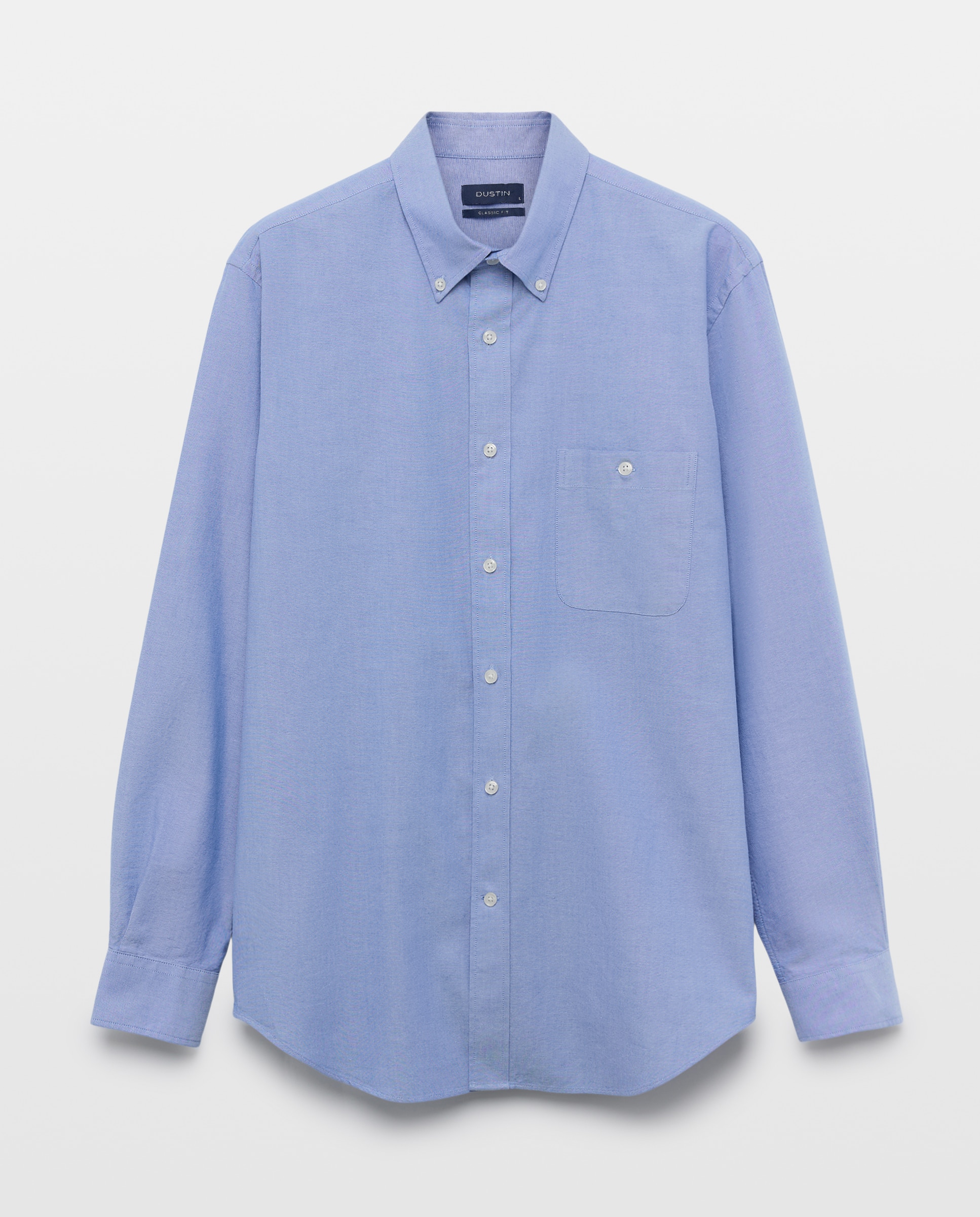 Camisa classic fit oxford algodón lisa hombre - Dustin - Azul Azul-5