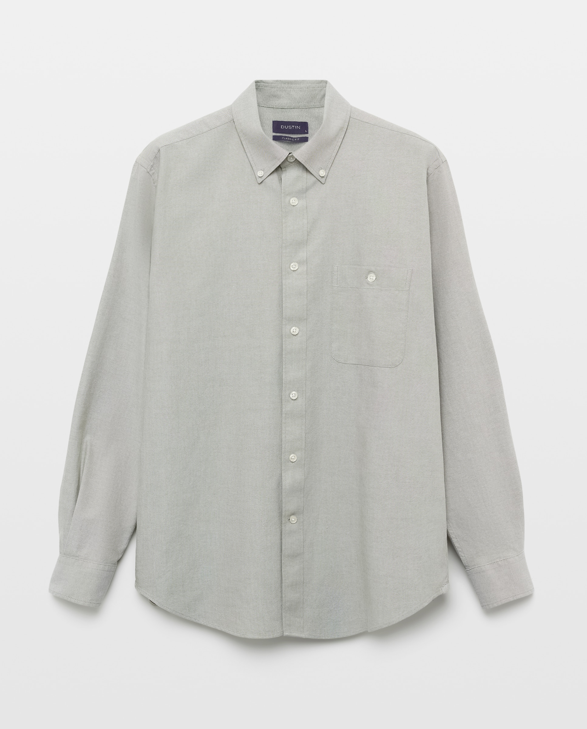 Camisa classic fit oxford algodón lisa hombre - Dustin - Kaki Kaki-4