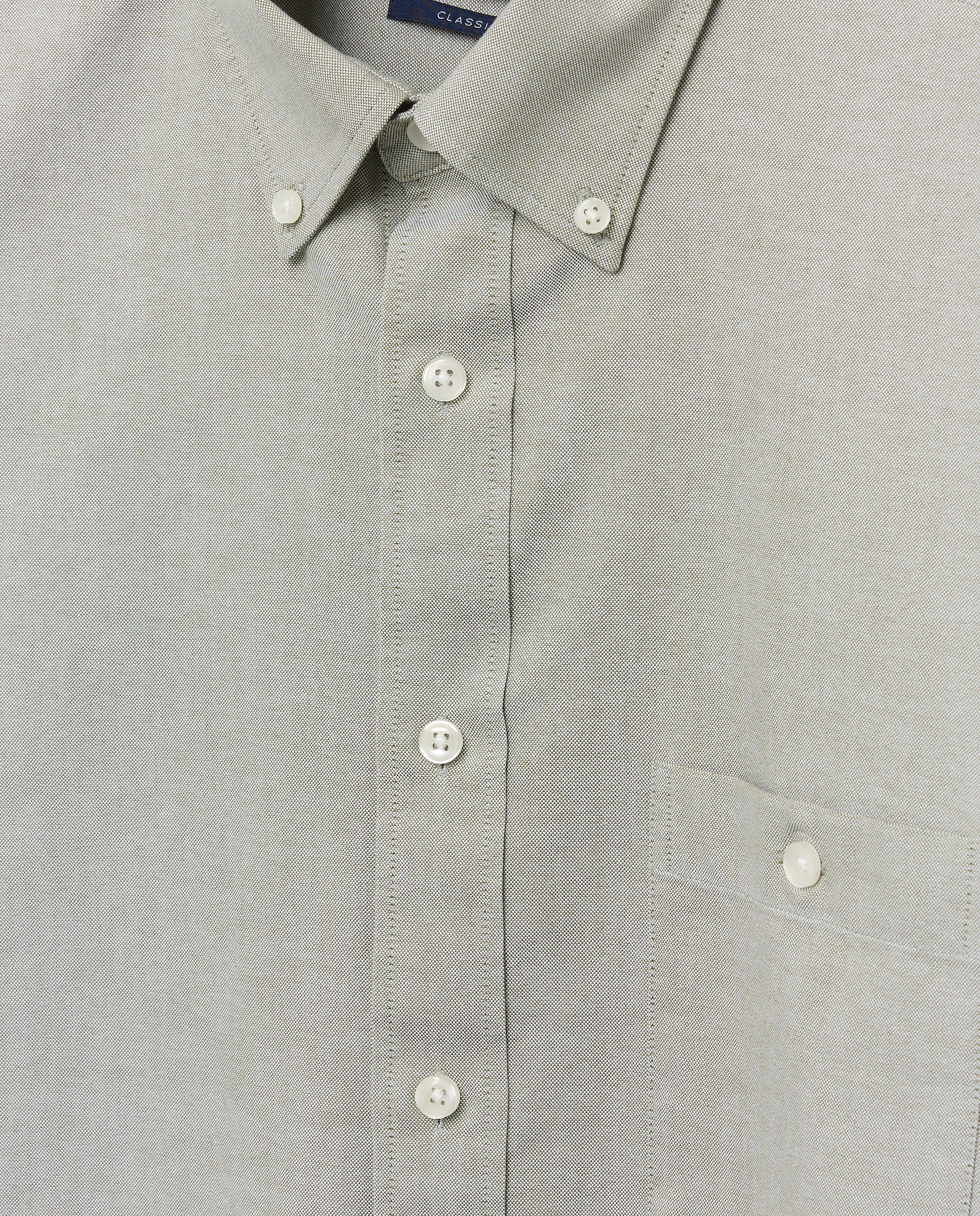 Camisa classic fit oxford algodón lisa hombre - Dustin - Kaki Kaki-5