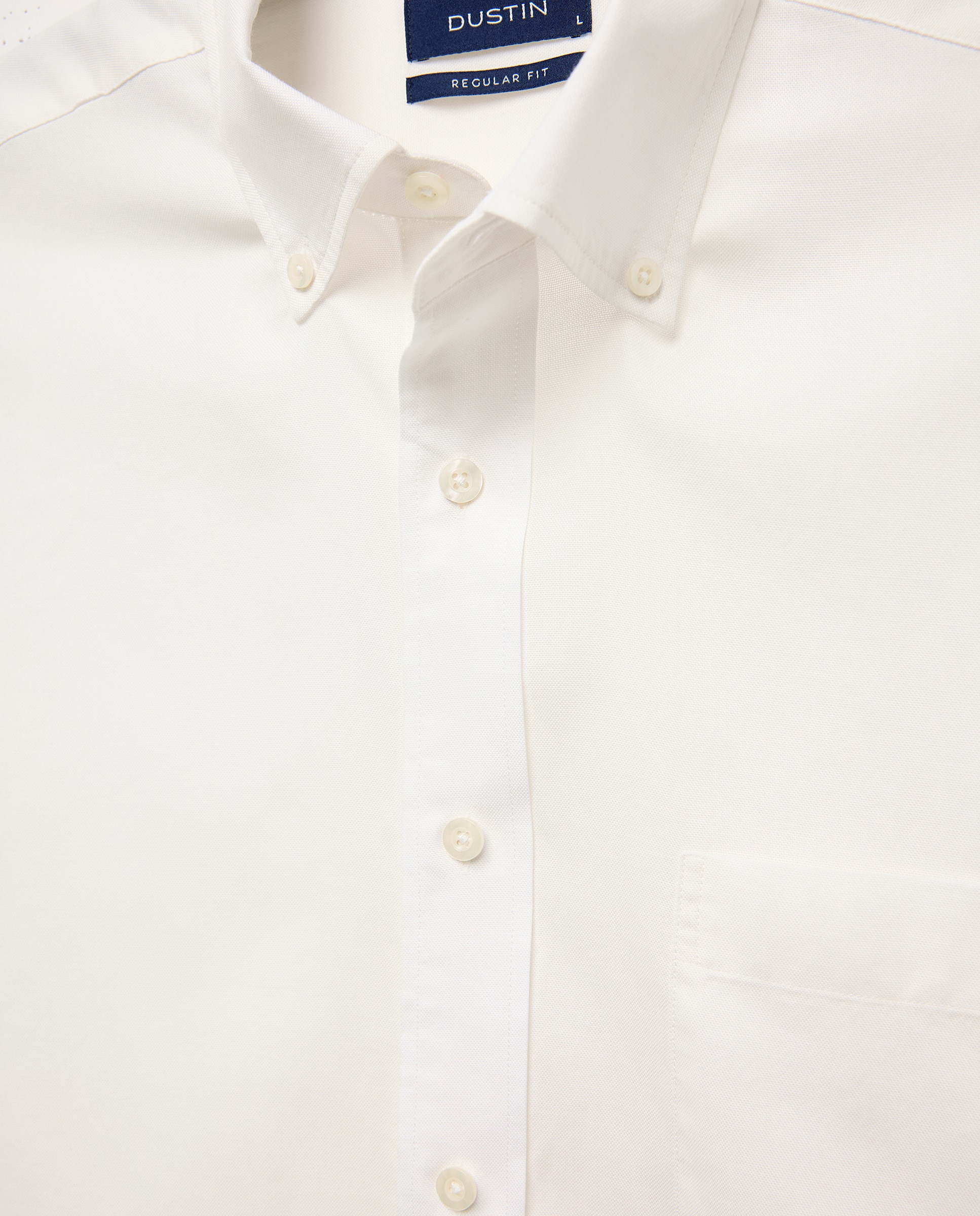 Camisa de sport algodón tencel lisa regular fit - Dustin - Blanco Blanco-5