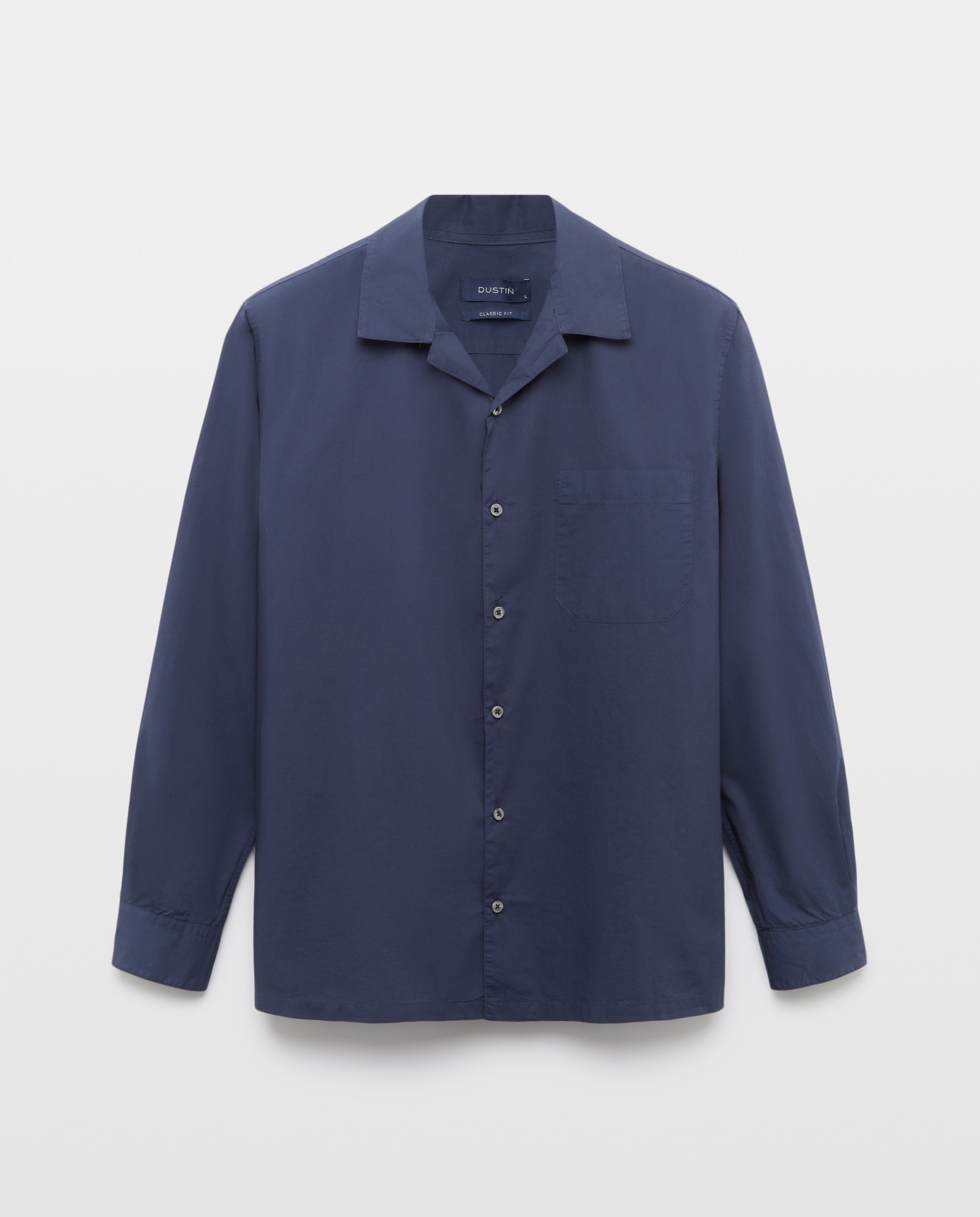 Camisa bowling fit 100% algodón hombre - Dustin - Azul marino Azul marino-4