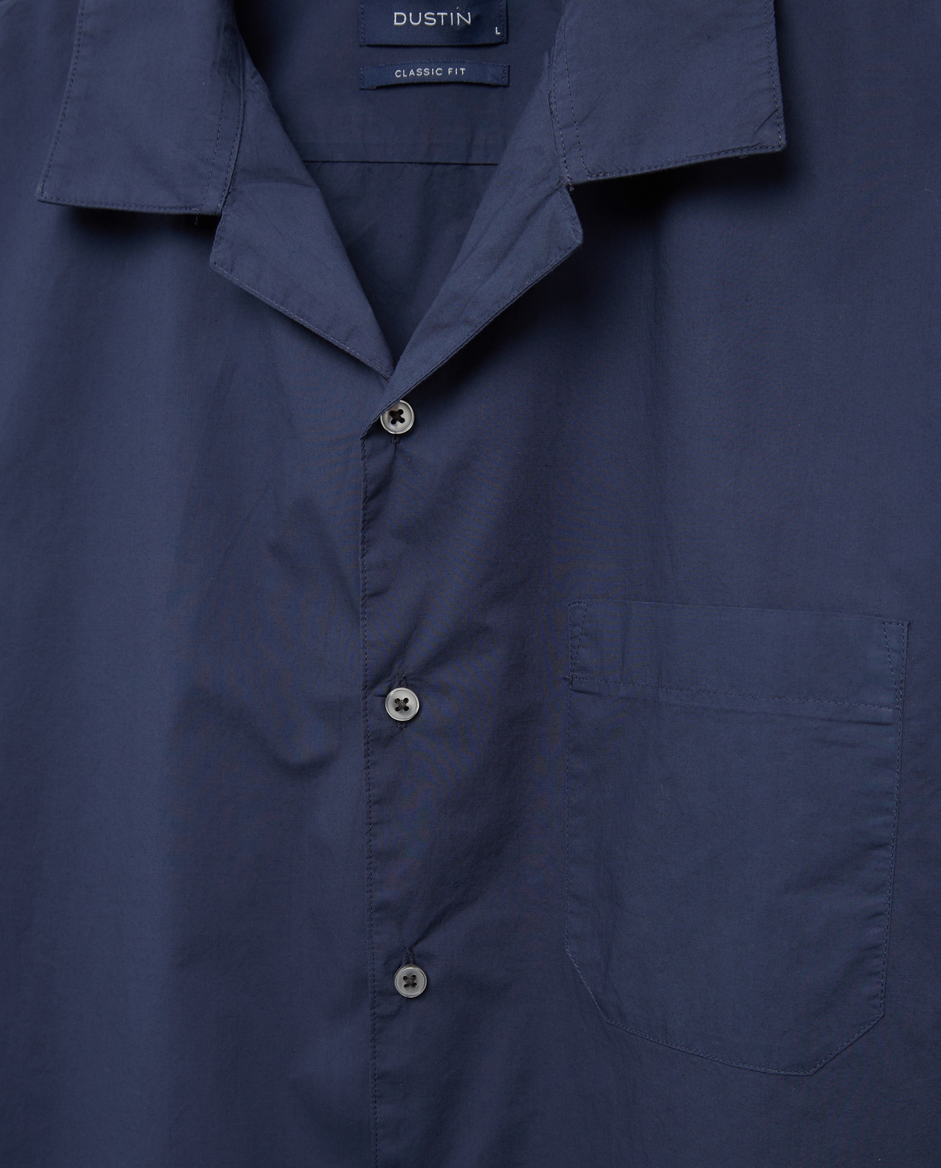Camisa bowling fit 100% algodón hombre - Dustin - Azul marino Azul marino-5
