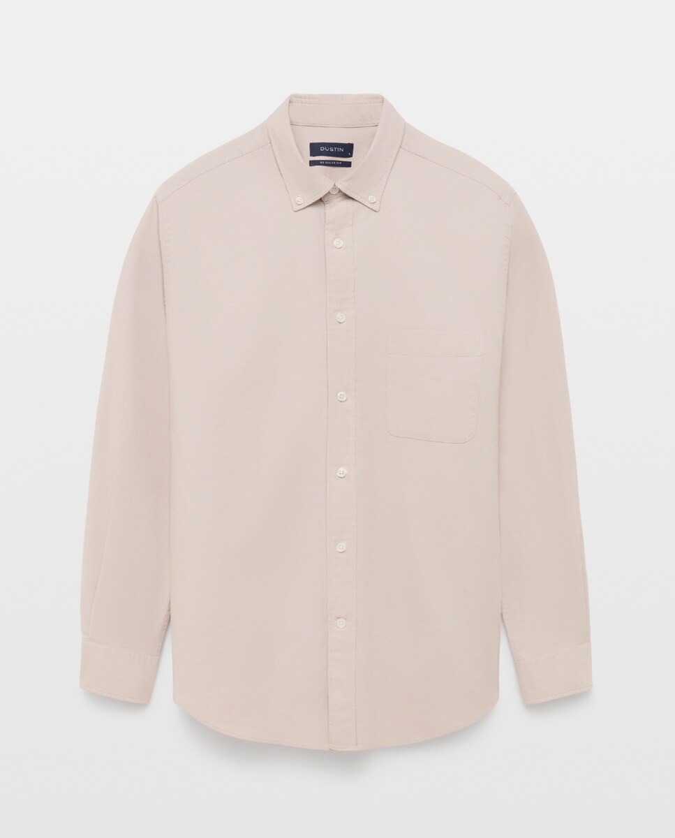 Imagen 1 de Camisa regular fit de oxford stretch lisa de hombre  Azul marino