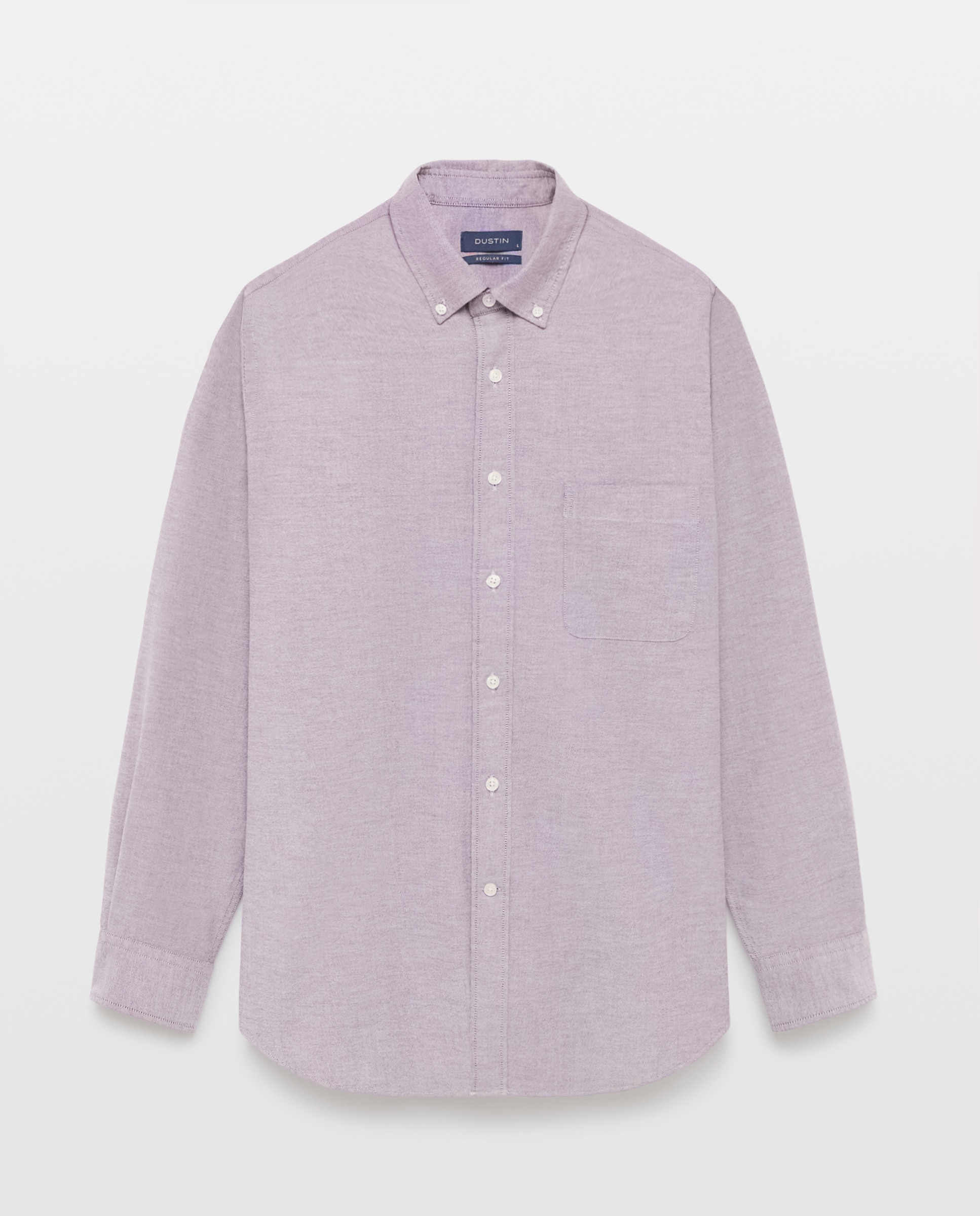 Camisa regular fit de oxford stretch lisa de hombre - Dustin - Burdeos Burdeos-4