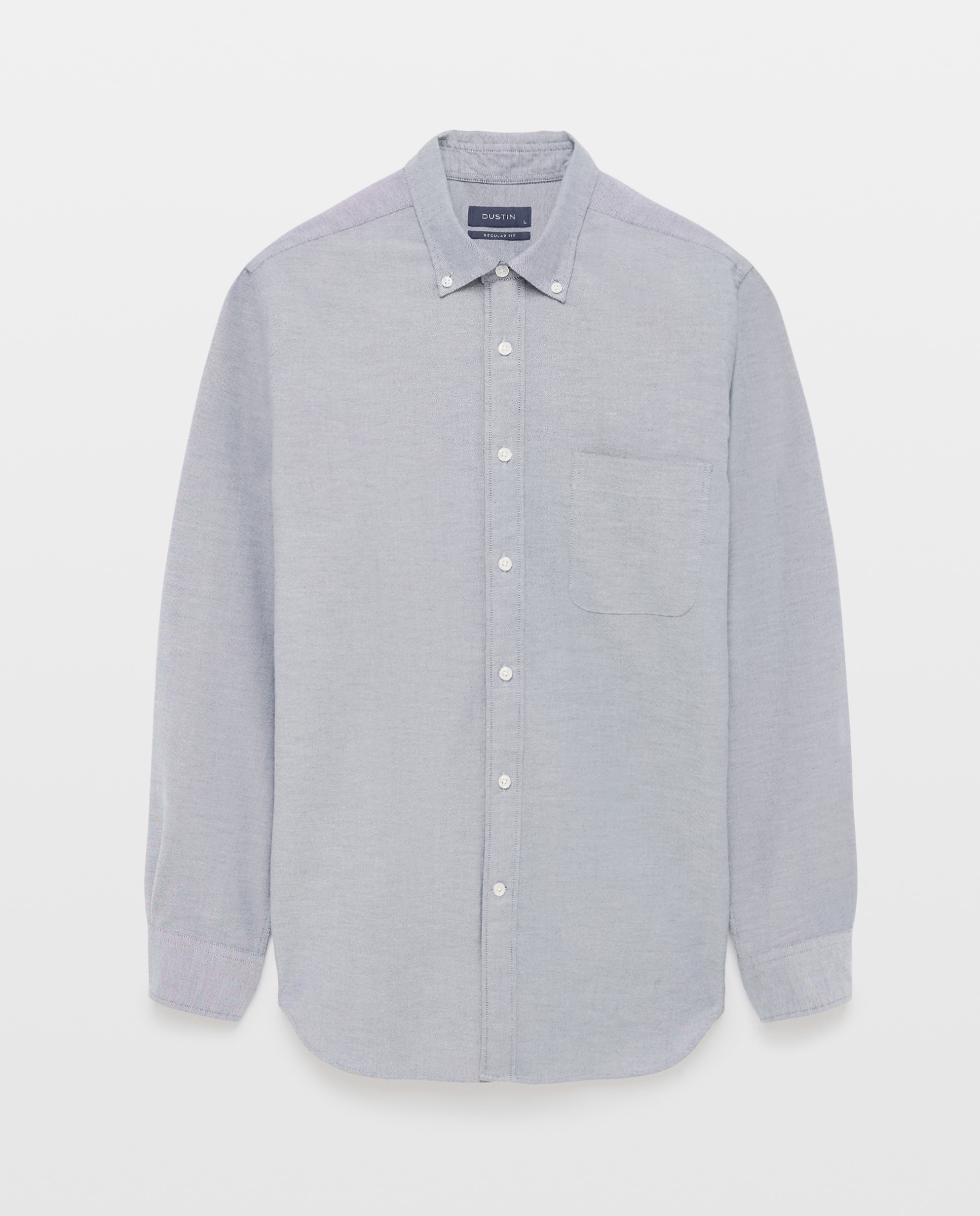 Camisa regular fit de oxford stretch lisa de hombre - Dustin - Azul marino Azul marino-4