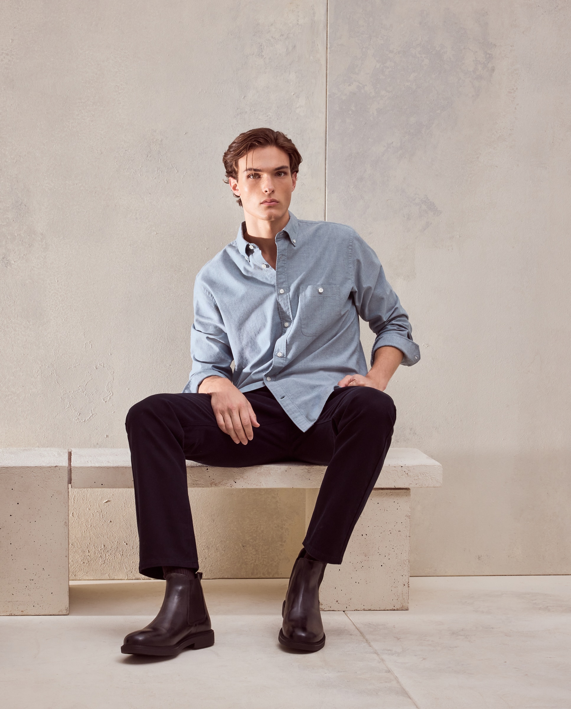 Camisa oxford sport lisa classic fit. - Dustin - Verde Agua Verde Agua-2