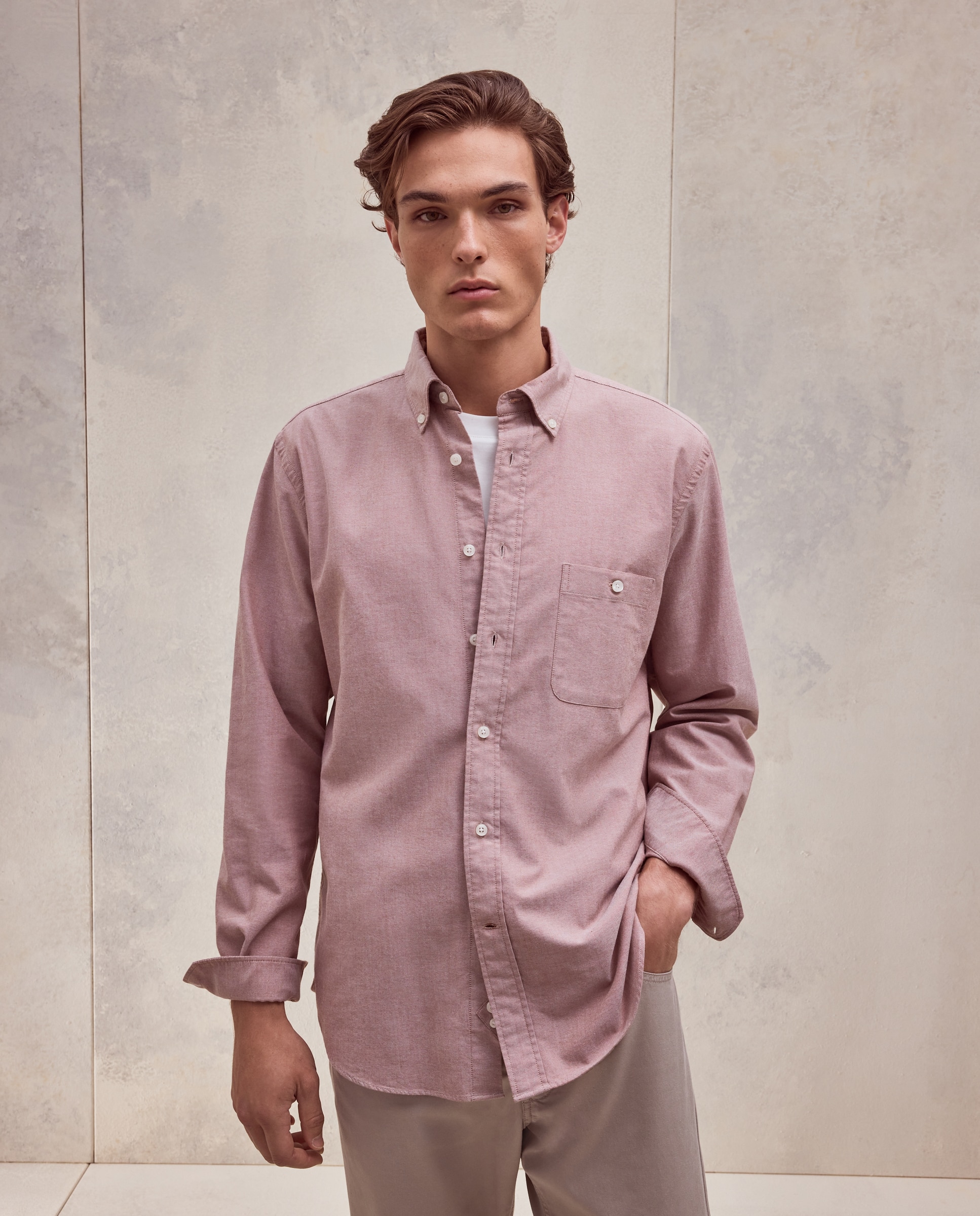 Camisa oxford sport lisa classic fit. - Dustin - Burdeos Burdeos-1
