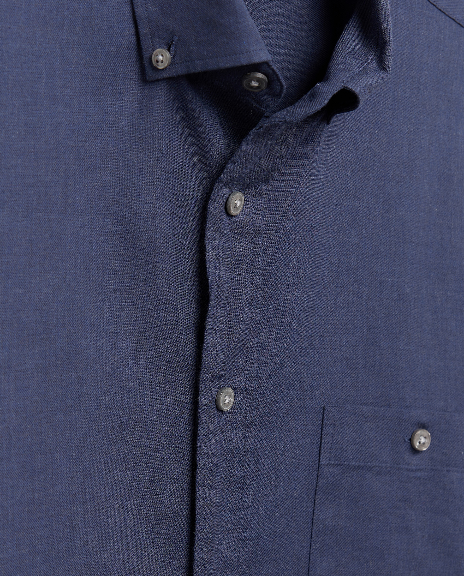 Camisa de twill algodón stretch liso. - Dustin - Azul Azul-5