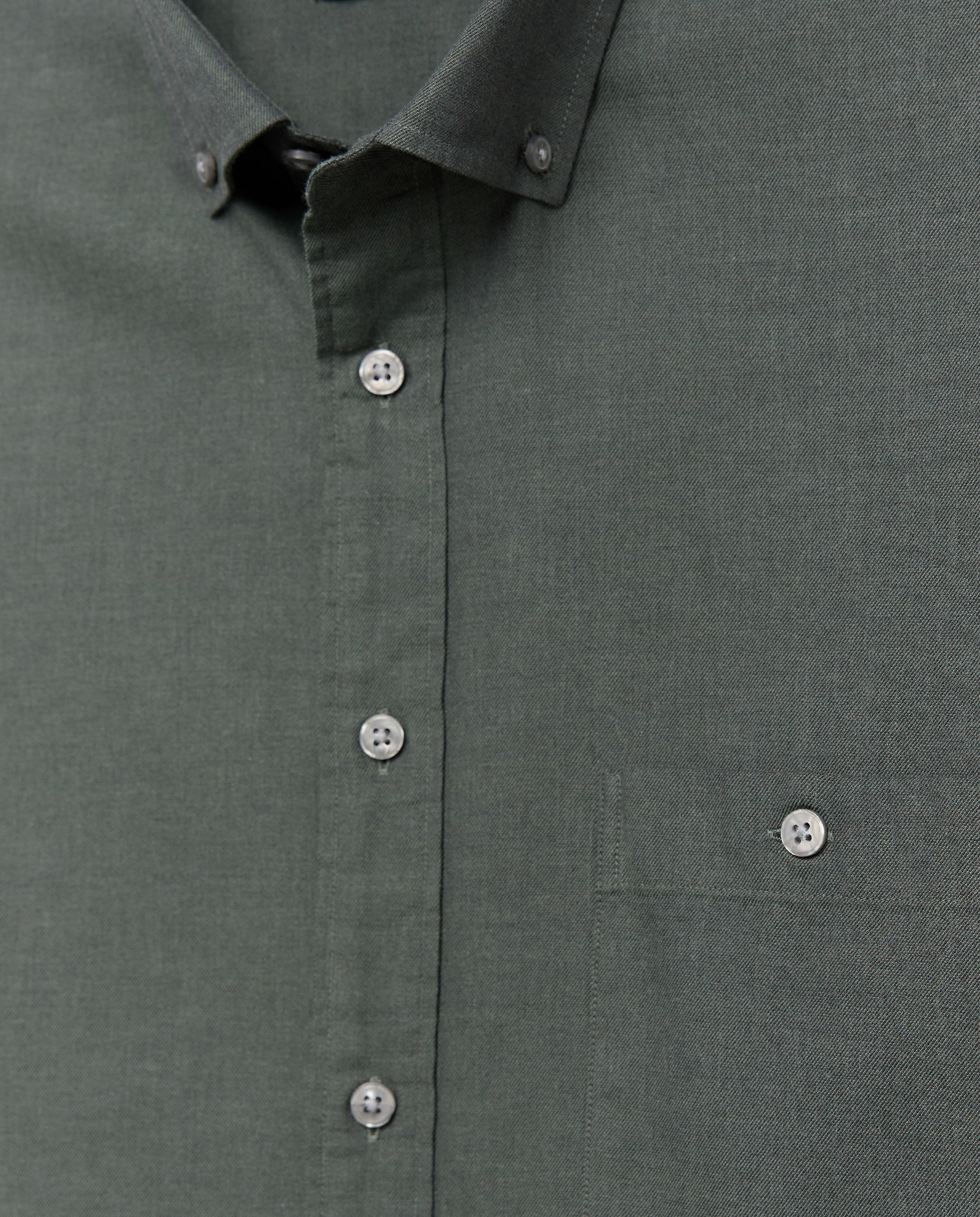 Camisa de twill algodón stretch liso. - Dustin - Verde Verde-2