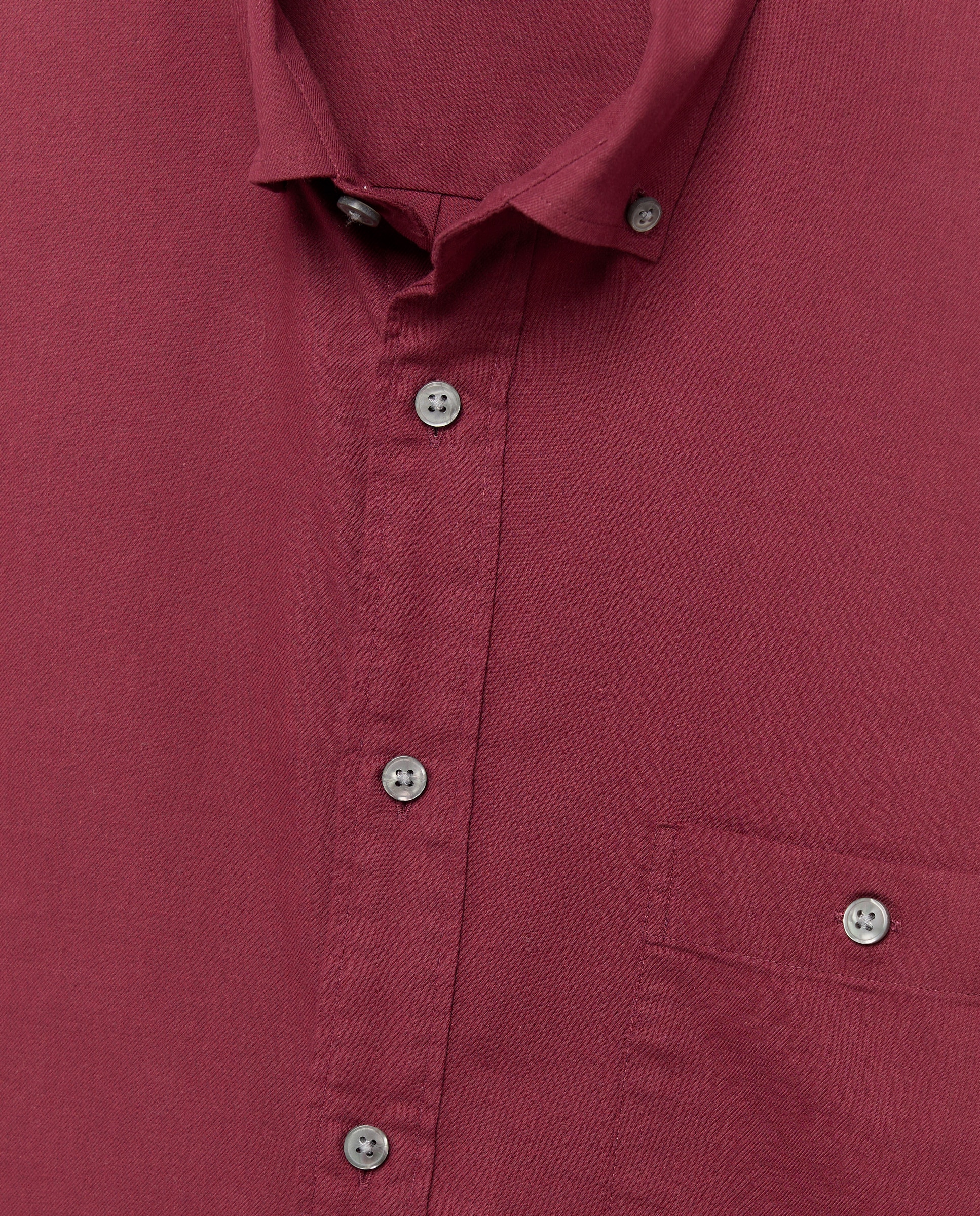 Camisa de twill algodón stretch liso. - Dustin - Burdeos Burdeos-5