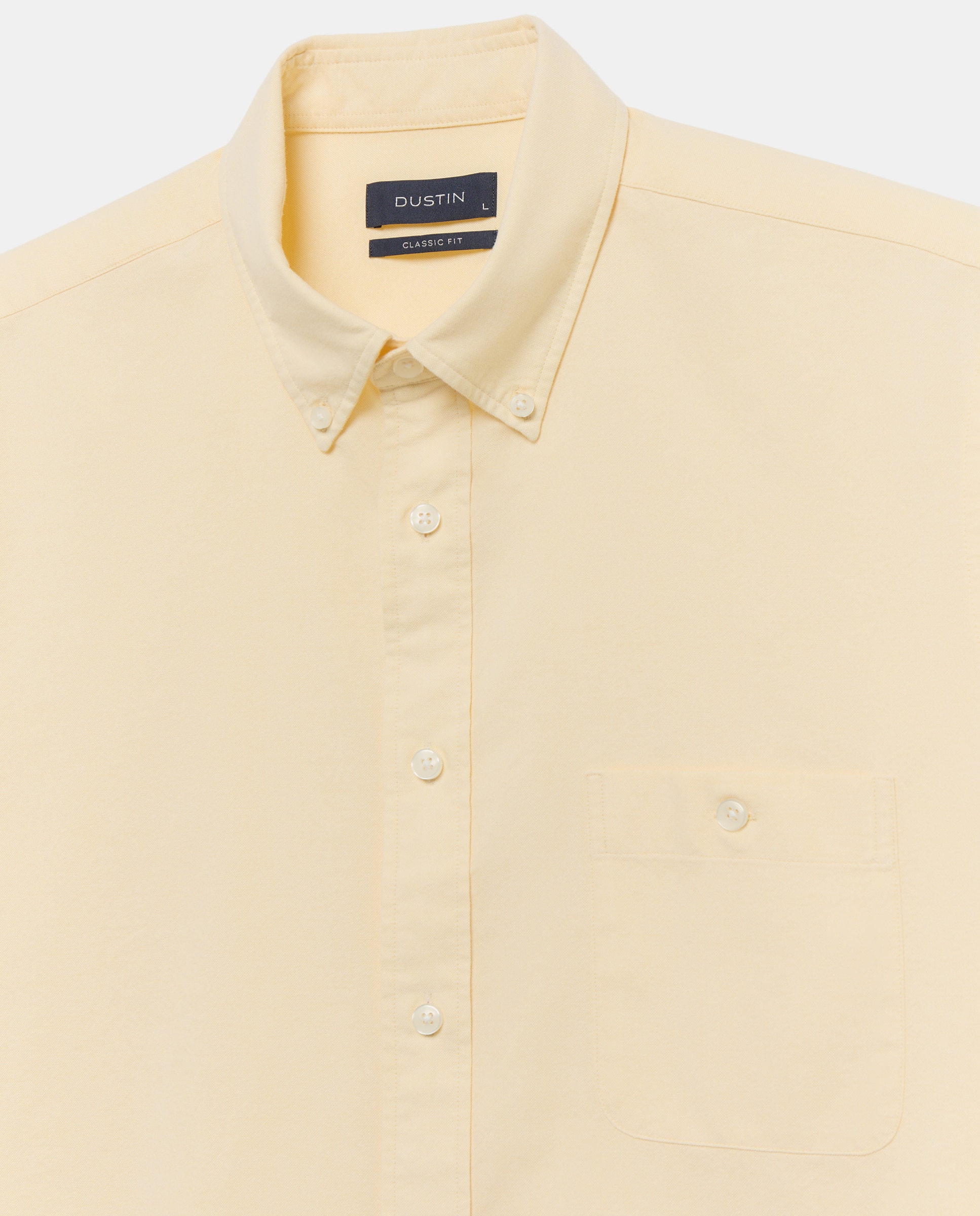 Camisa de oxford con tejido confort lisa. - Dustin - Amarillo Amarillo-5