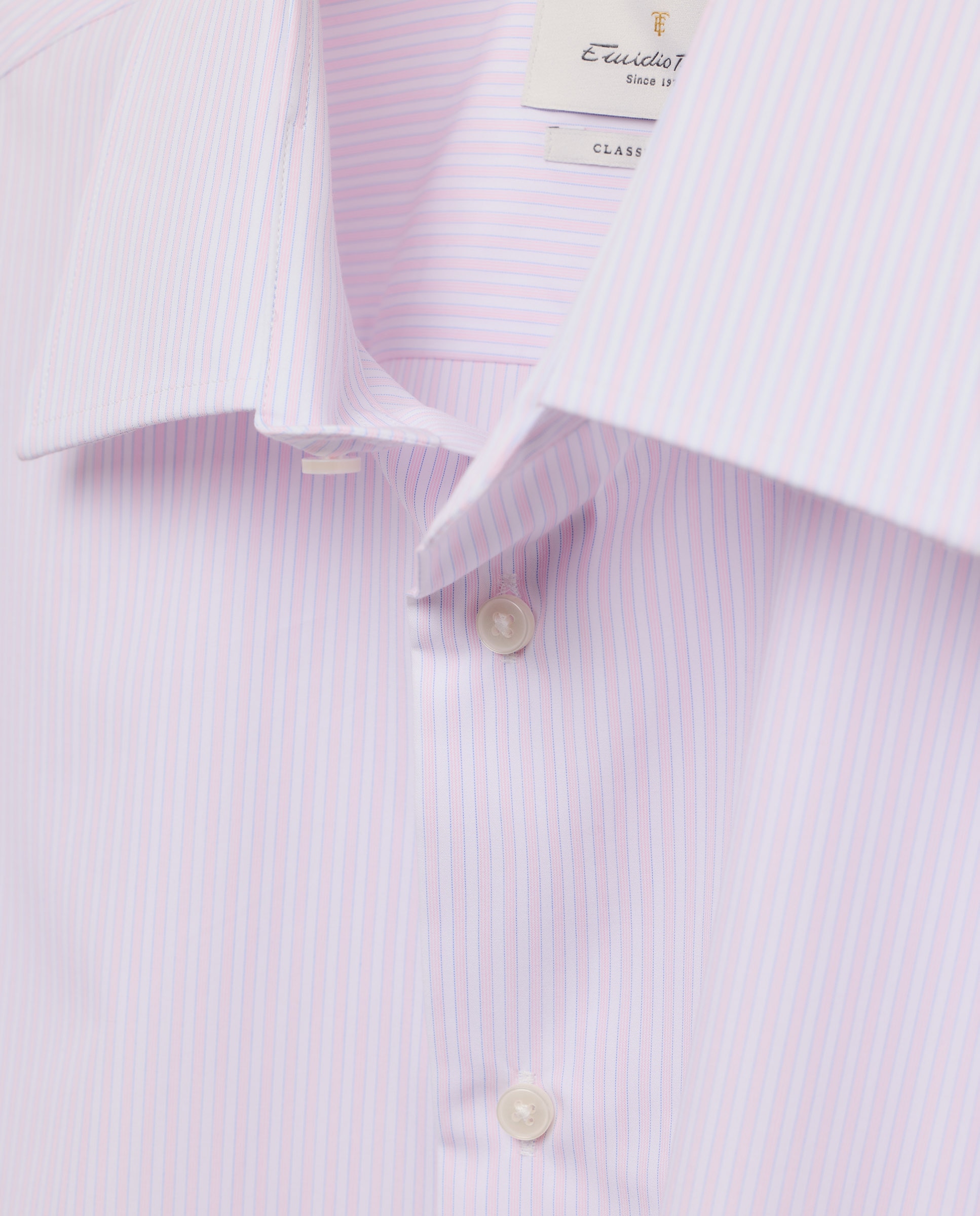 Camisa Clássica de Manga Comprida Non Iron Azul-6