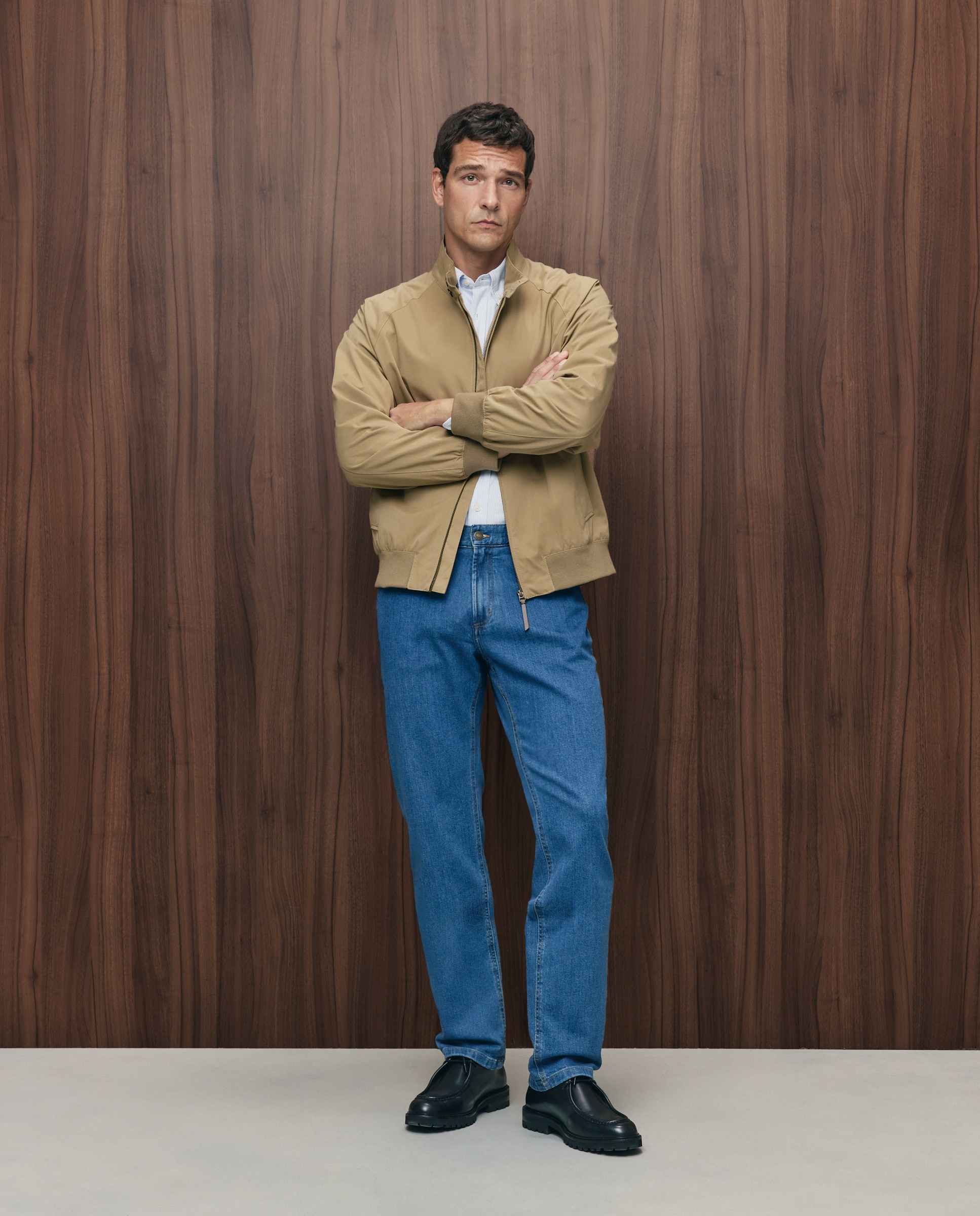 Camisa sport oxford classic fit hombre 100% algodón - Emidio Tucci - Azul claro Azul claro-2