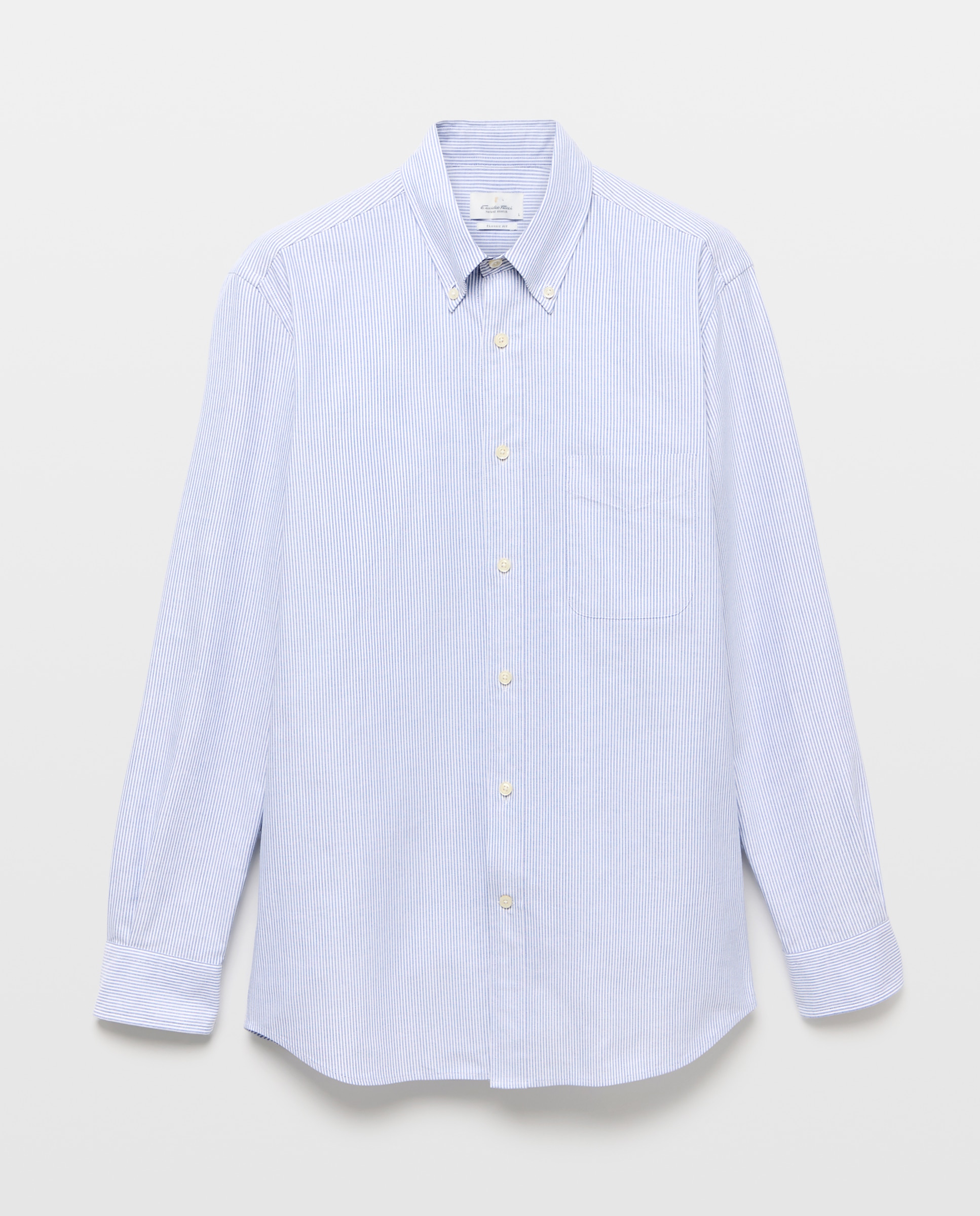 Camisa sport oxford classic fit hombre 100% algodón - Emidio Tucci - Azul marino Azul marino-4