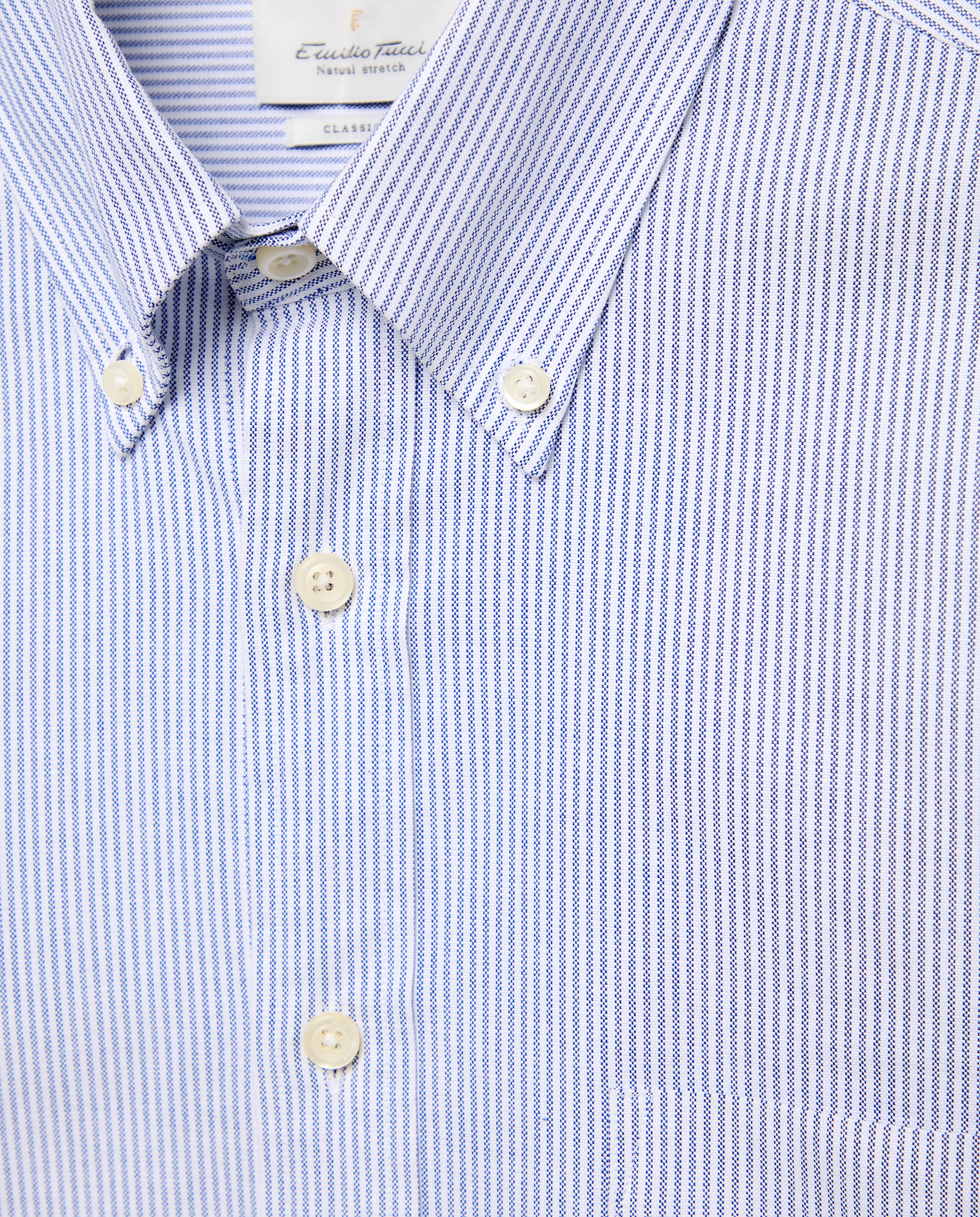 Camisa sport oxford classic fit hombre 100% algodón - Emidio Tucci - Azul marino Azul marino-5